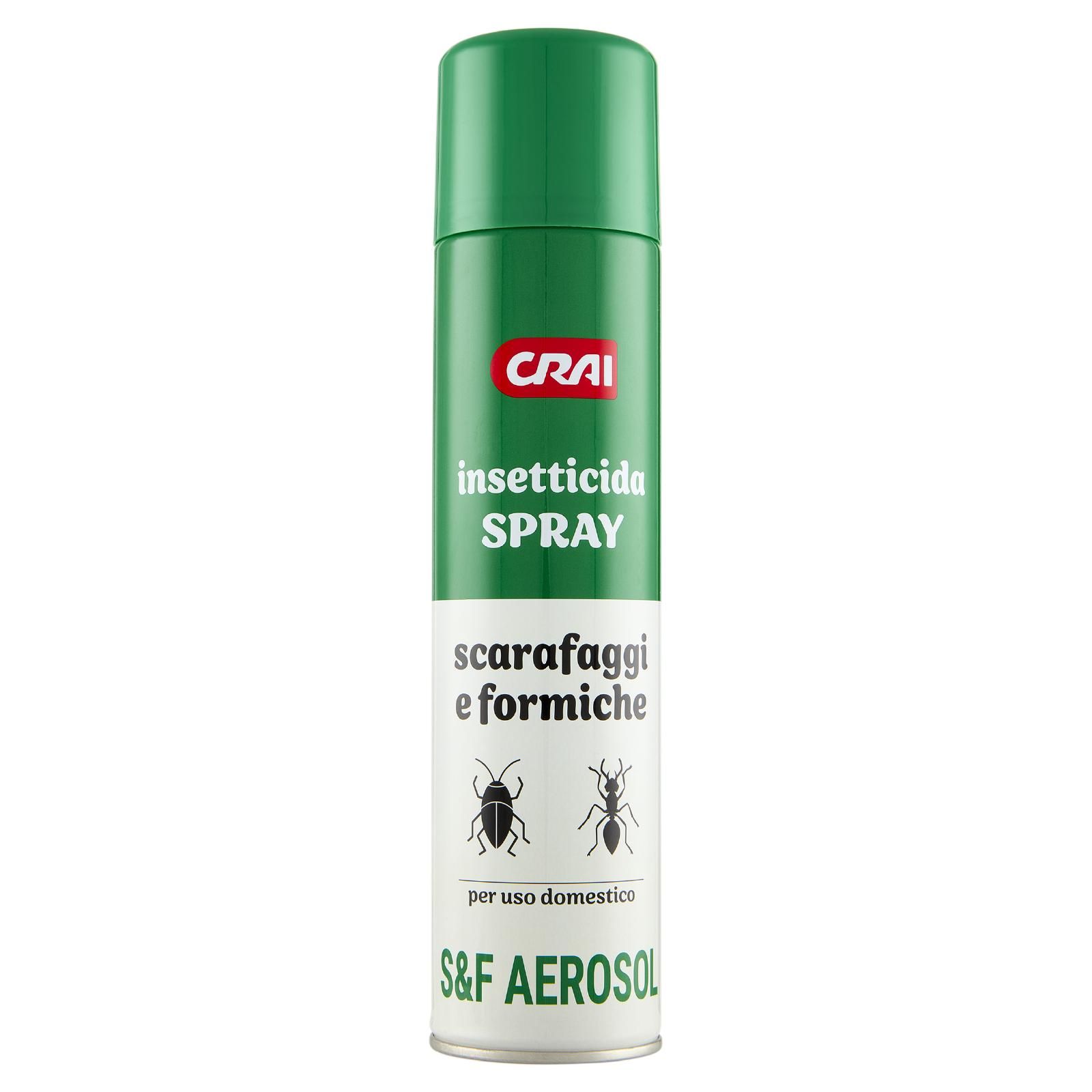 Crai insetticida Spray scarafaggi e formiche S&F Aerosol 400 ml