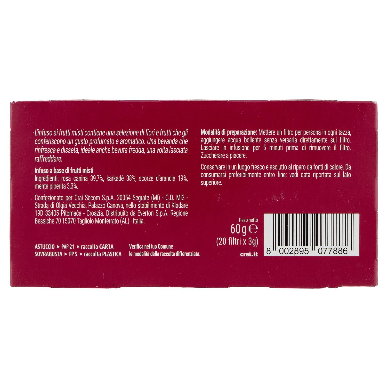 Crai Infuso frutti misti filtri 20 x 3 g