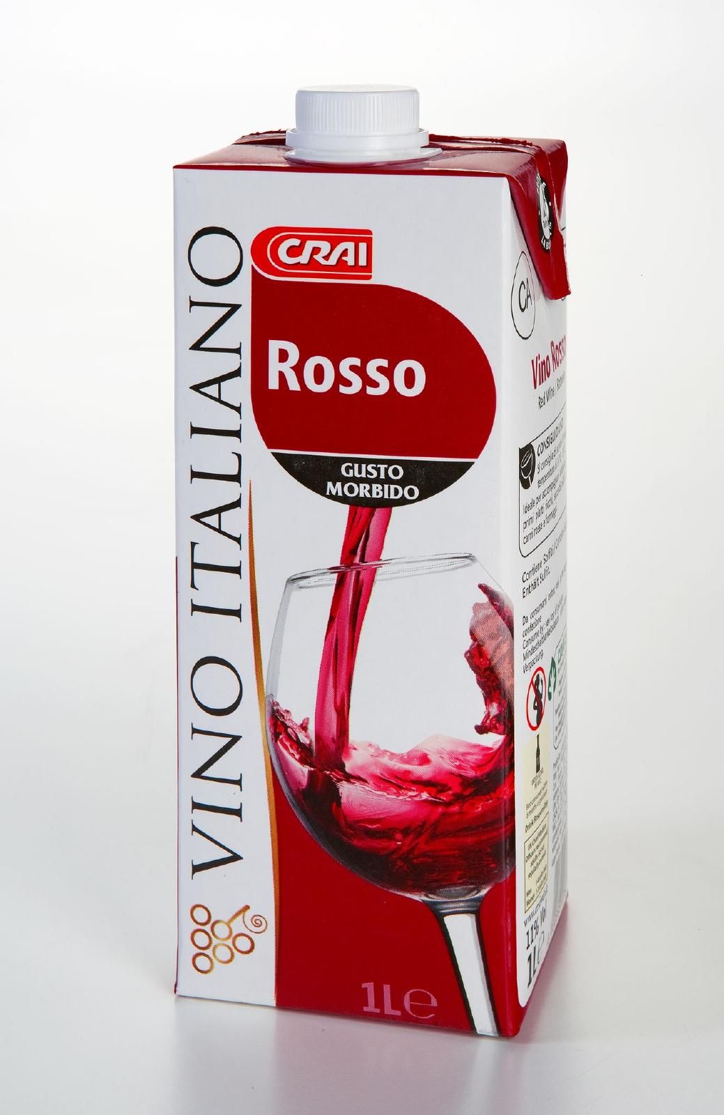 vino crai brick rosso lt 1