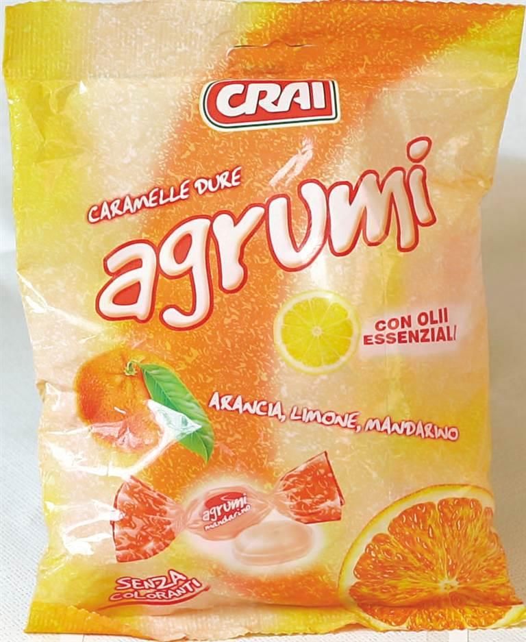 CARAMELLE CRAI G200 RIPIENE AGLI AGRUMI SACCHETTO