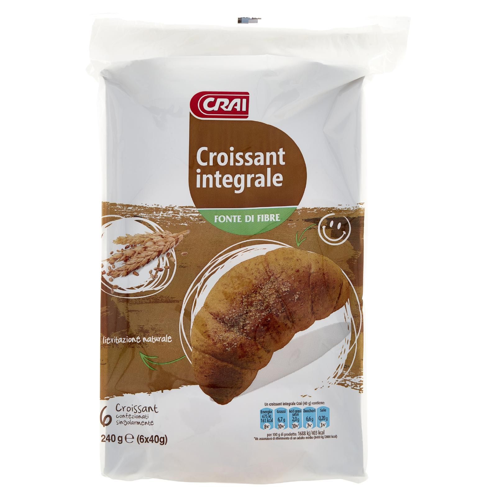 Crai Croissant integrale 6 x 40 g
