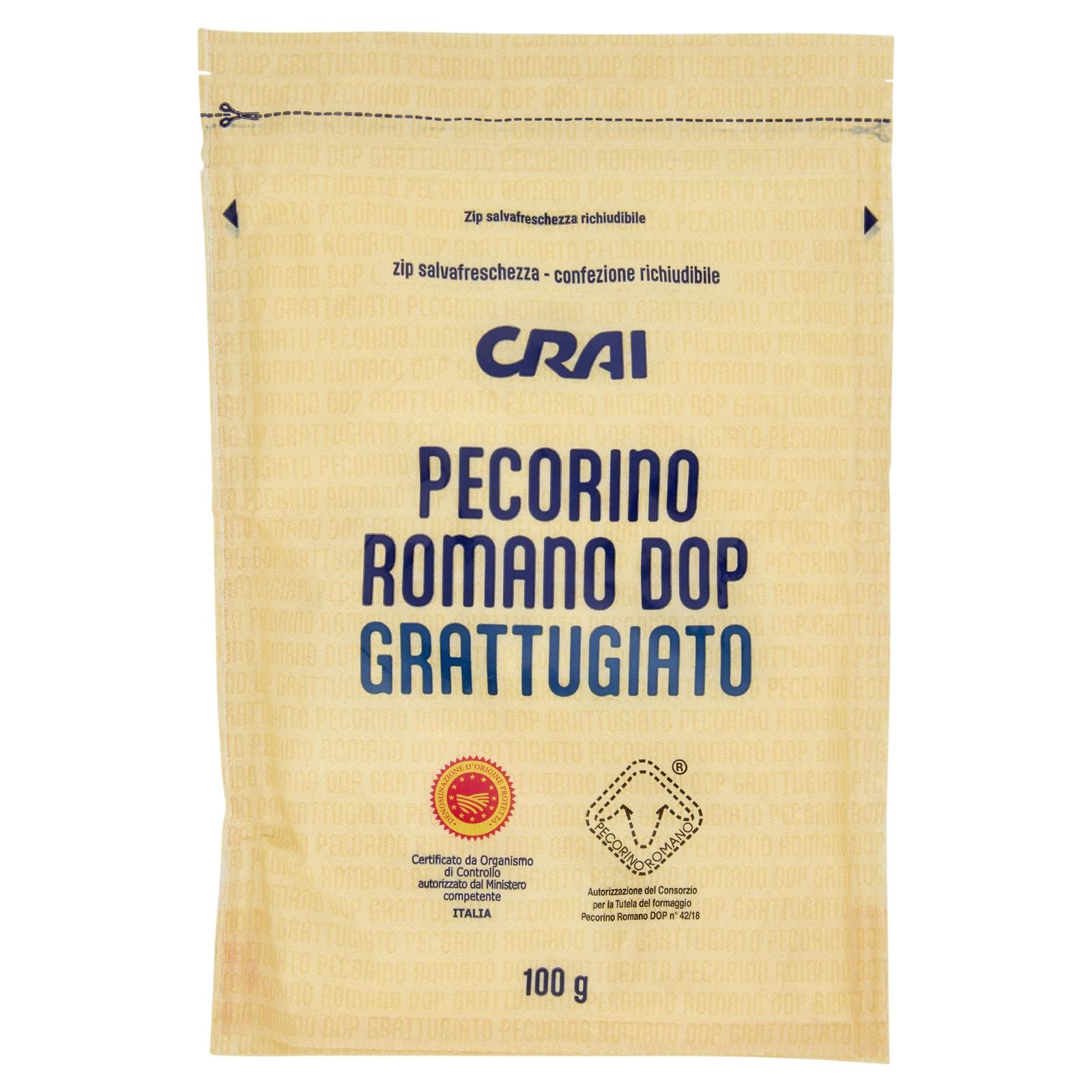 Crai Pecorino Romano DOP Grattugiato 100 g