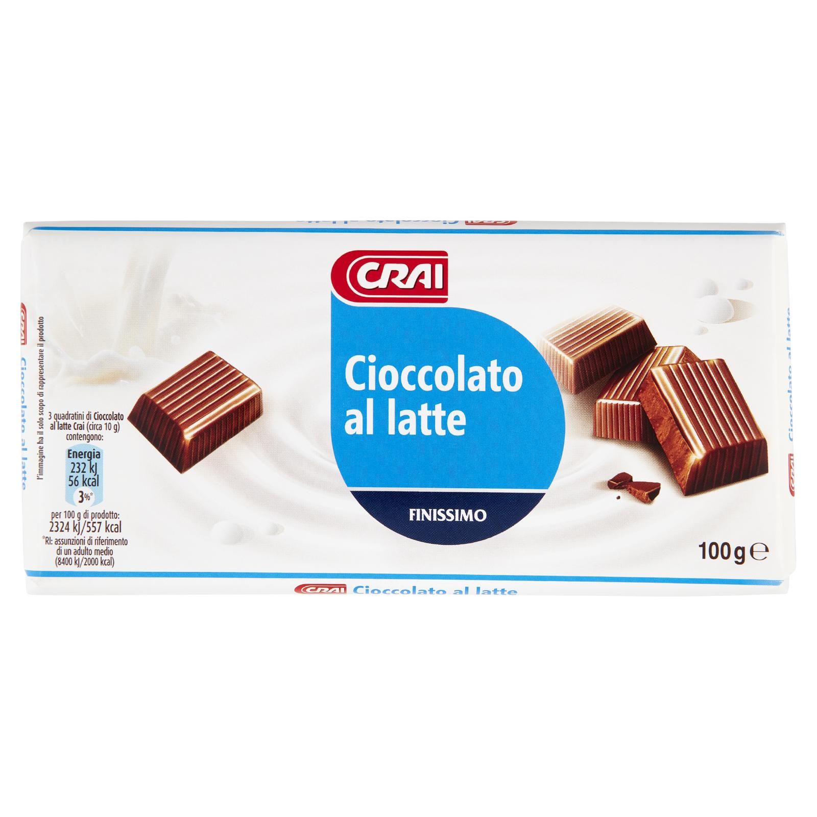 Crai Cioccolato al latte Finissimo 100 g