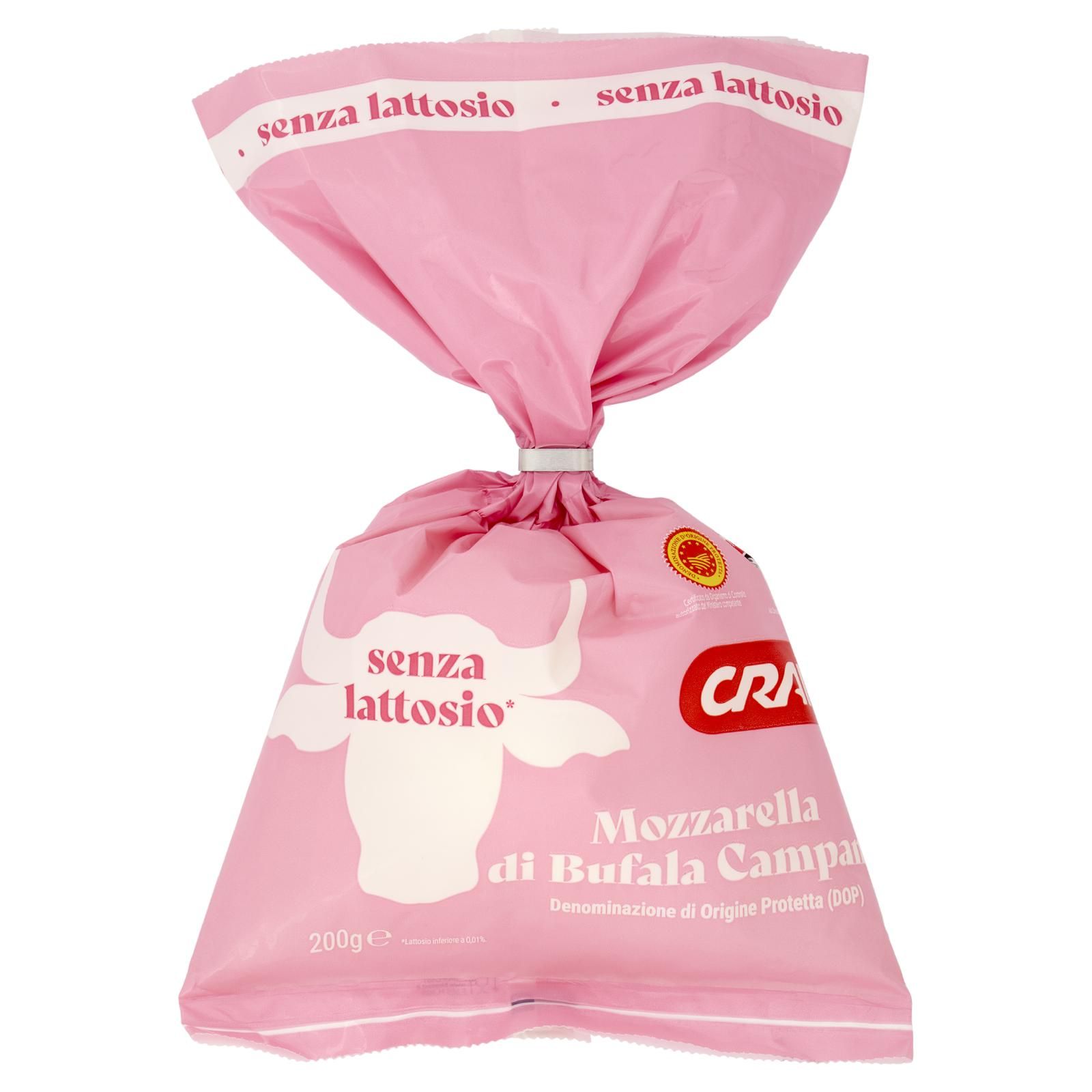 Crai Mozzarella di Bufala Campana DOP senza lattosio* 200 g