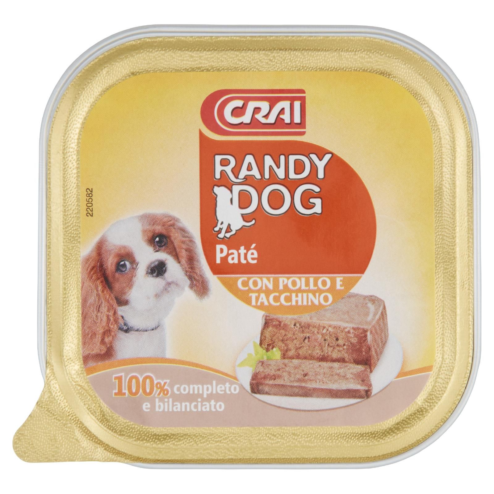 Crai Randy Dog Paté Con pollo E tacchino 150 g