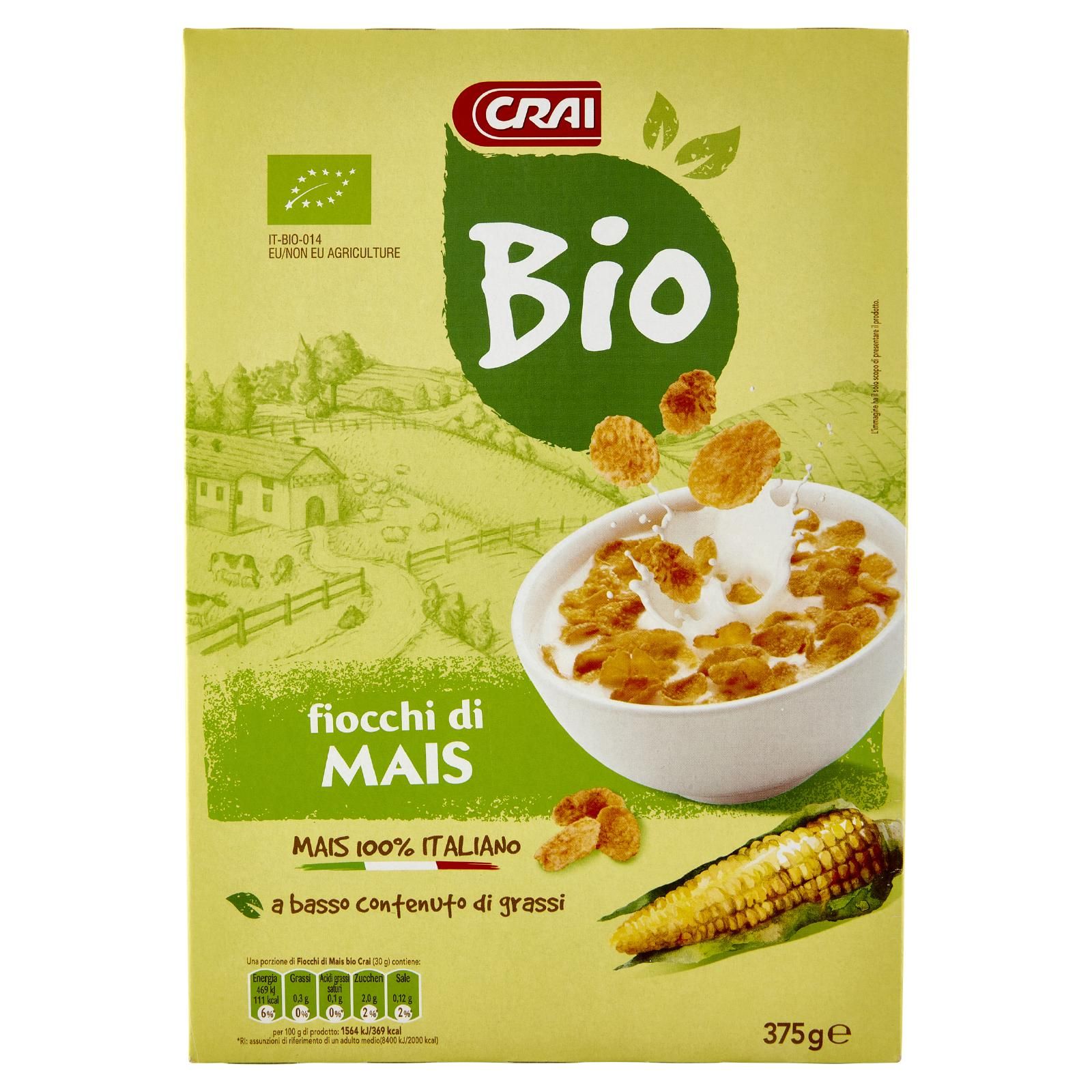 Crai Bio fiocchi di Mais 375 g