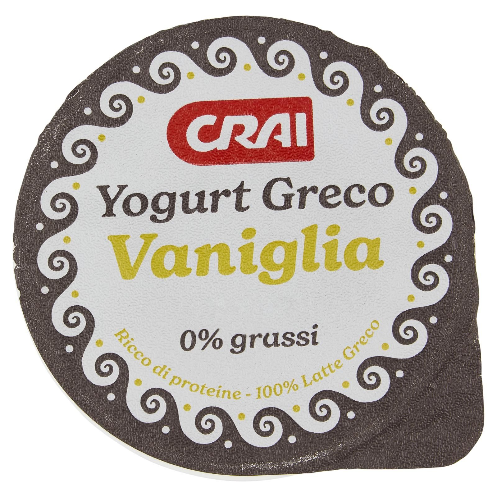 Crai Yogurt Greco Vaniglia 0% grassi 150 g