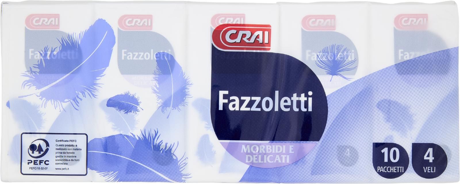 Crai Fazzoletti 4 Veli 10 pz