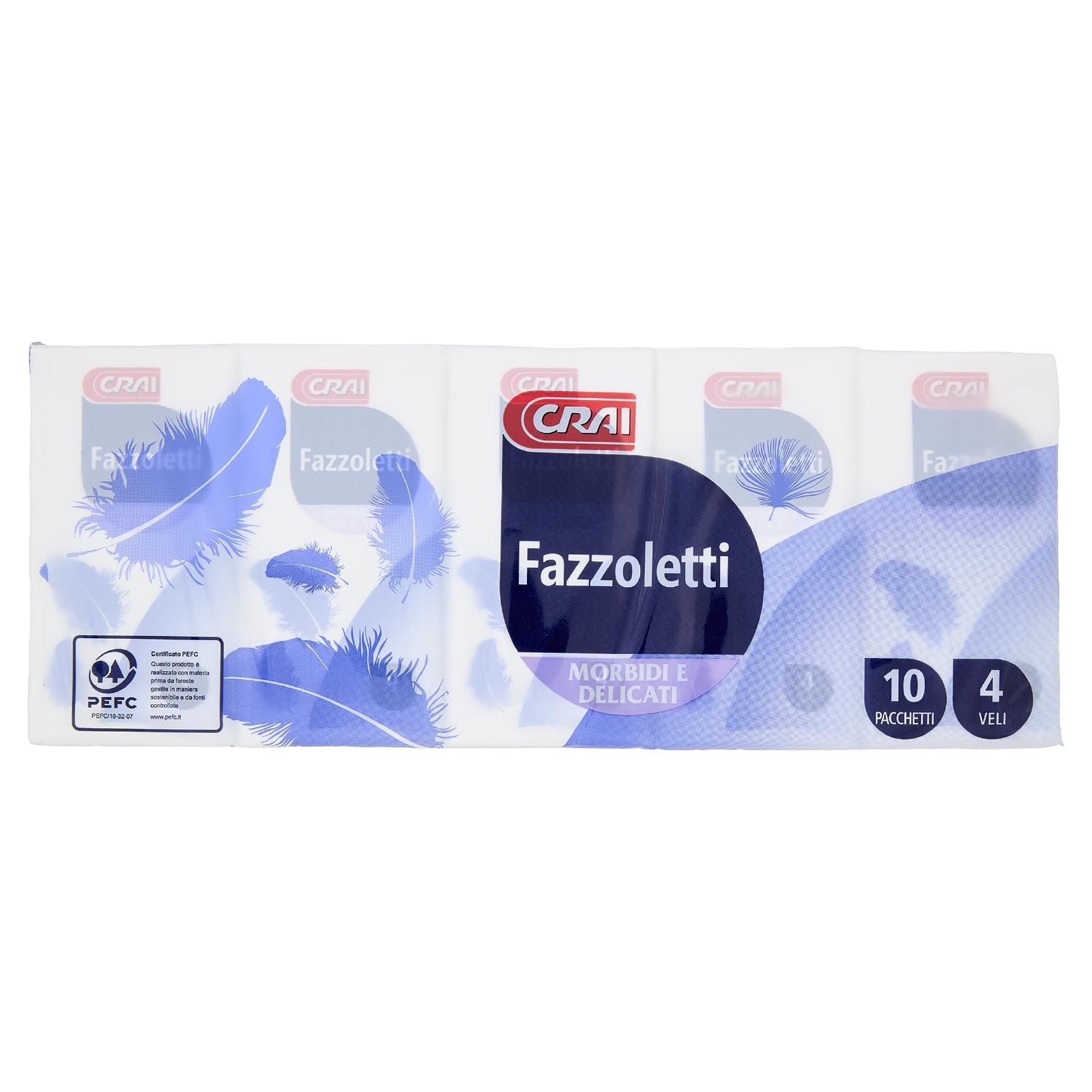 Crai Fazzoletti 4 Veli 10 pz
