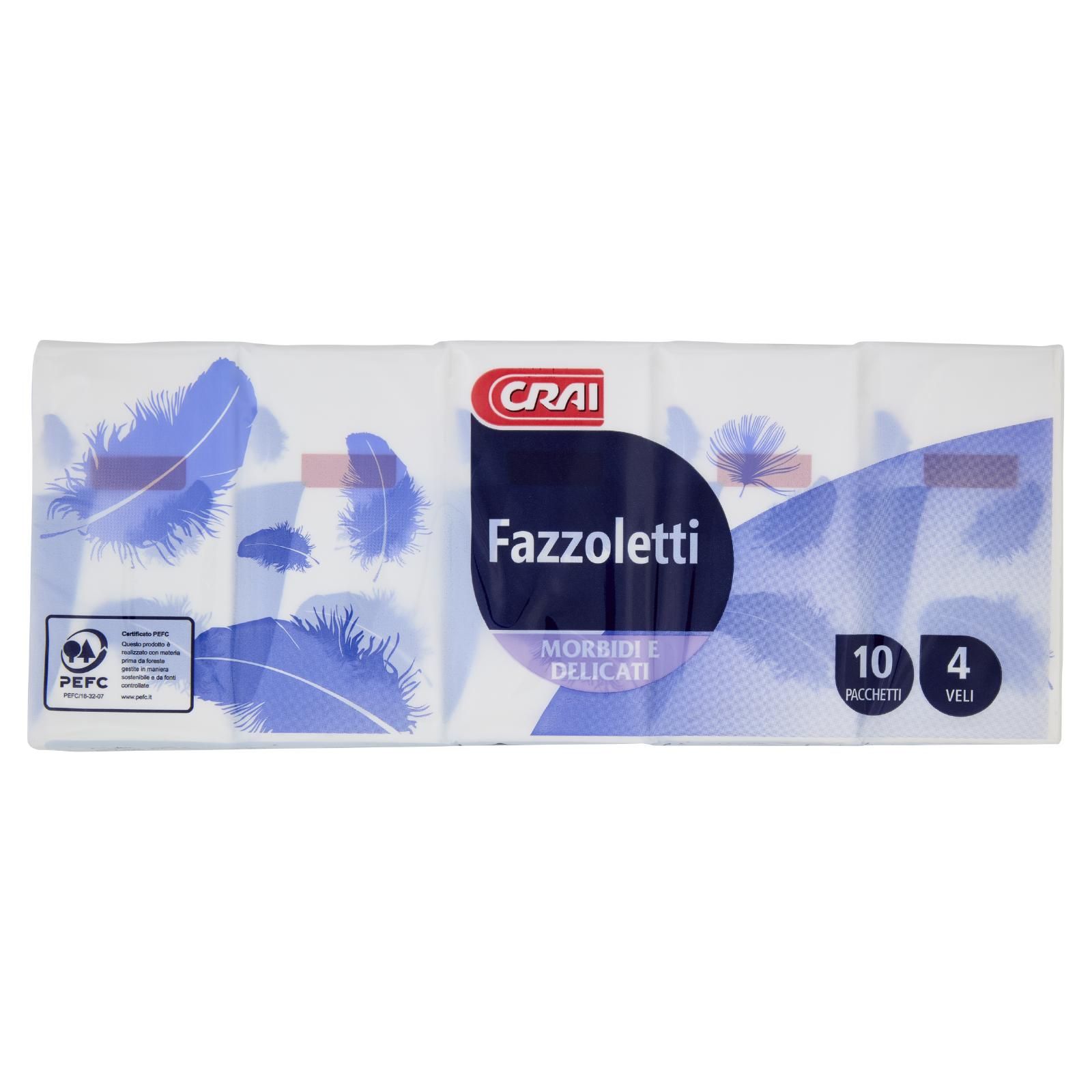 Crai Fazzoletti 4 Veli 10 pz