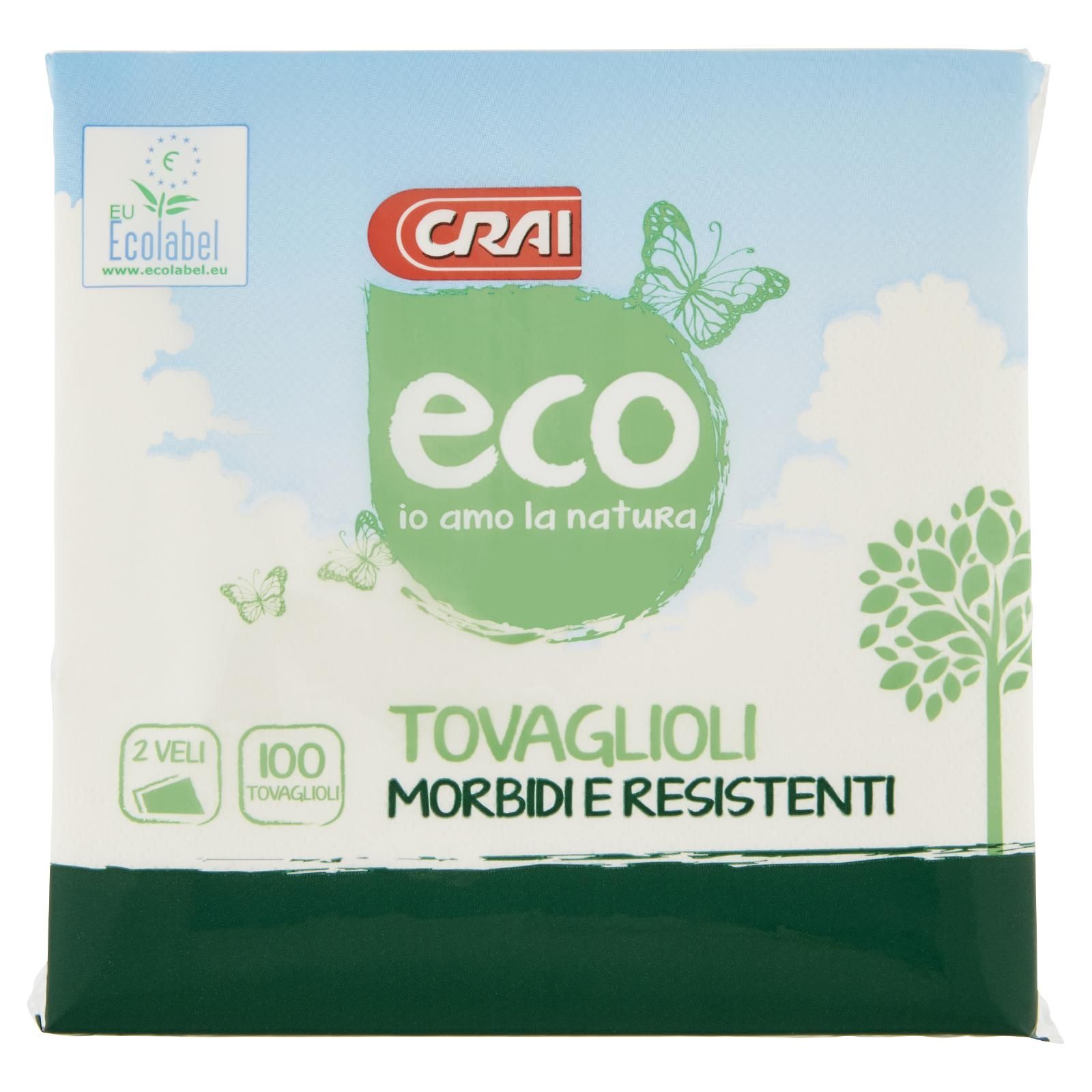 Crai eco Tovaglioli 2 Veli 100 pz