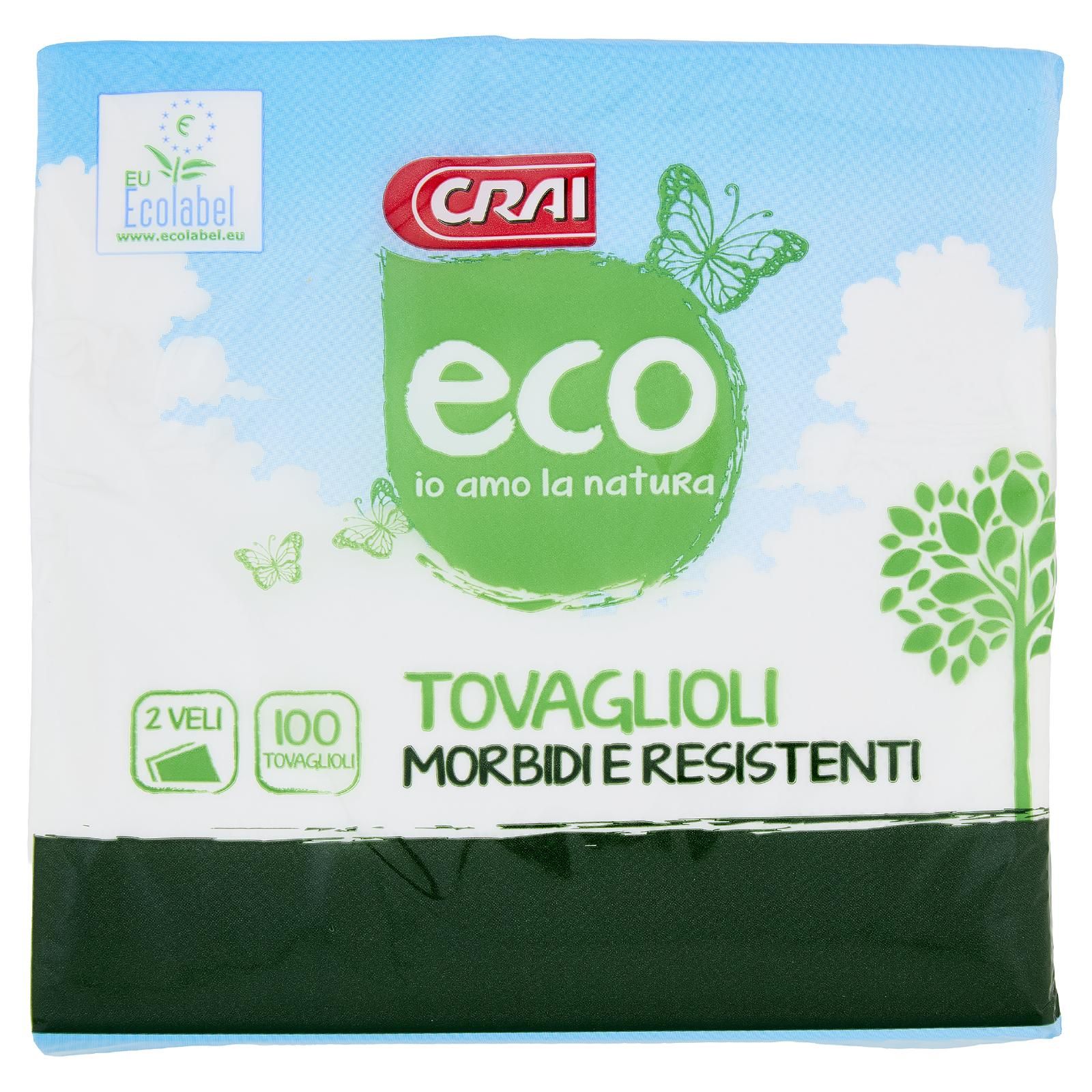 Crai eco Tovaglioli 2 Veli 100 pz