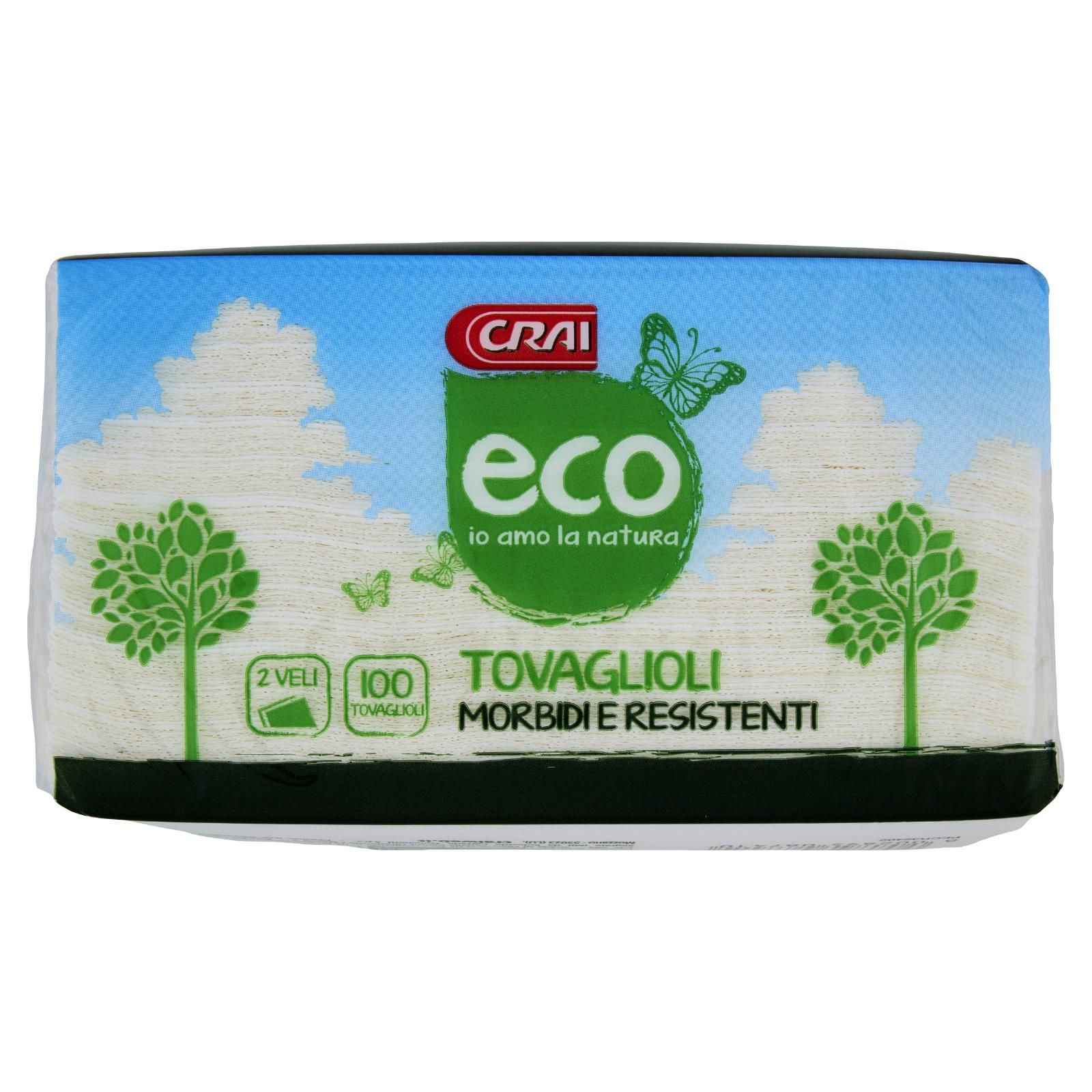 Crai eco Tovaglioli 2 Veli 100 pz