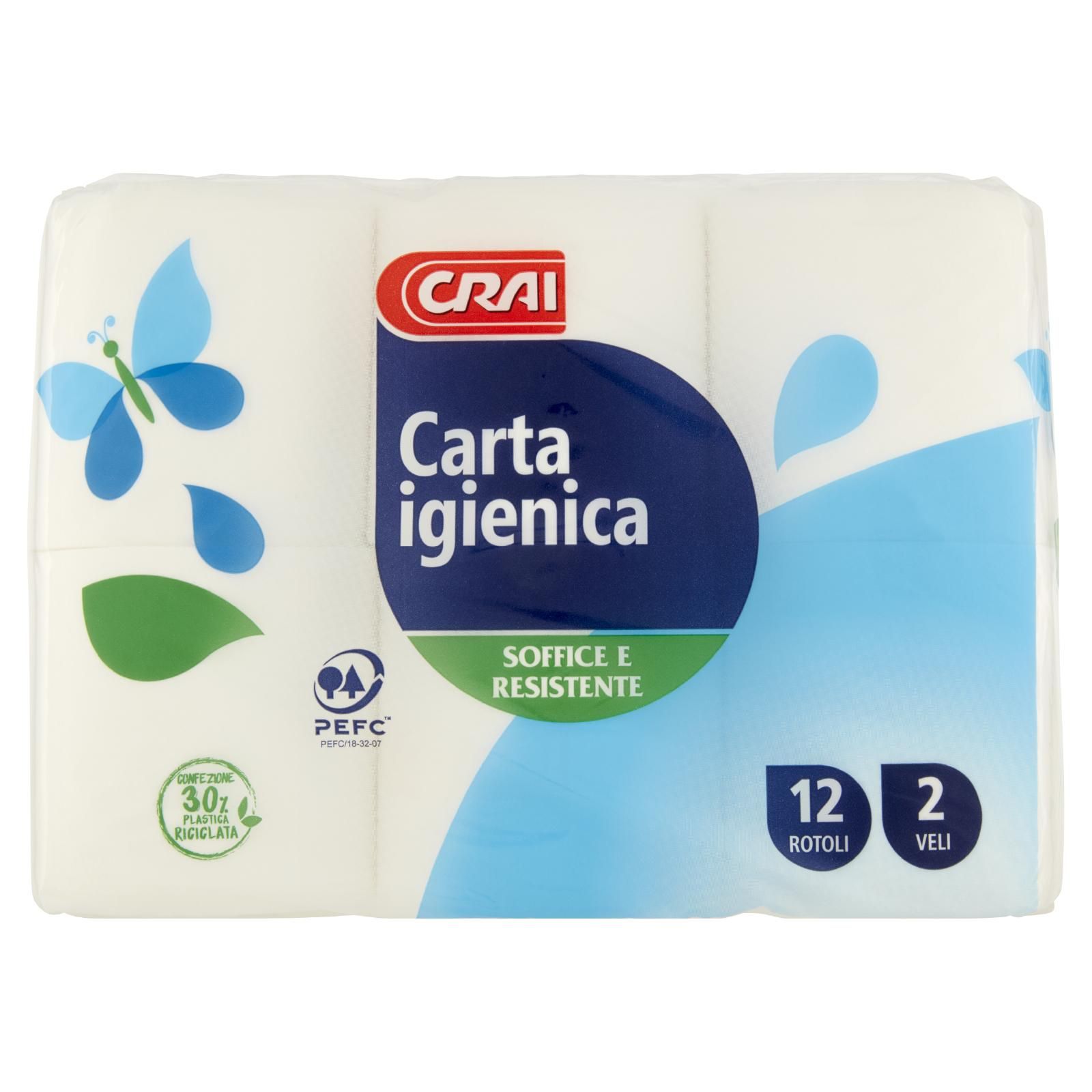Crai Carta igienica 2 Veli 12 pz