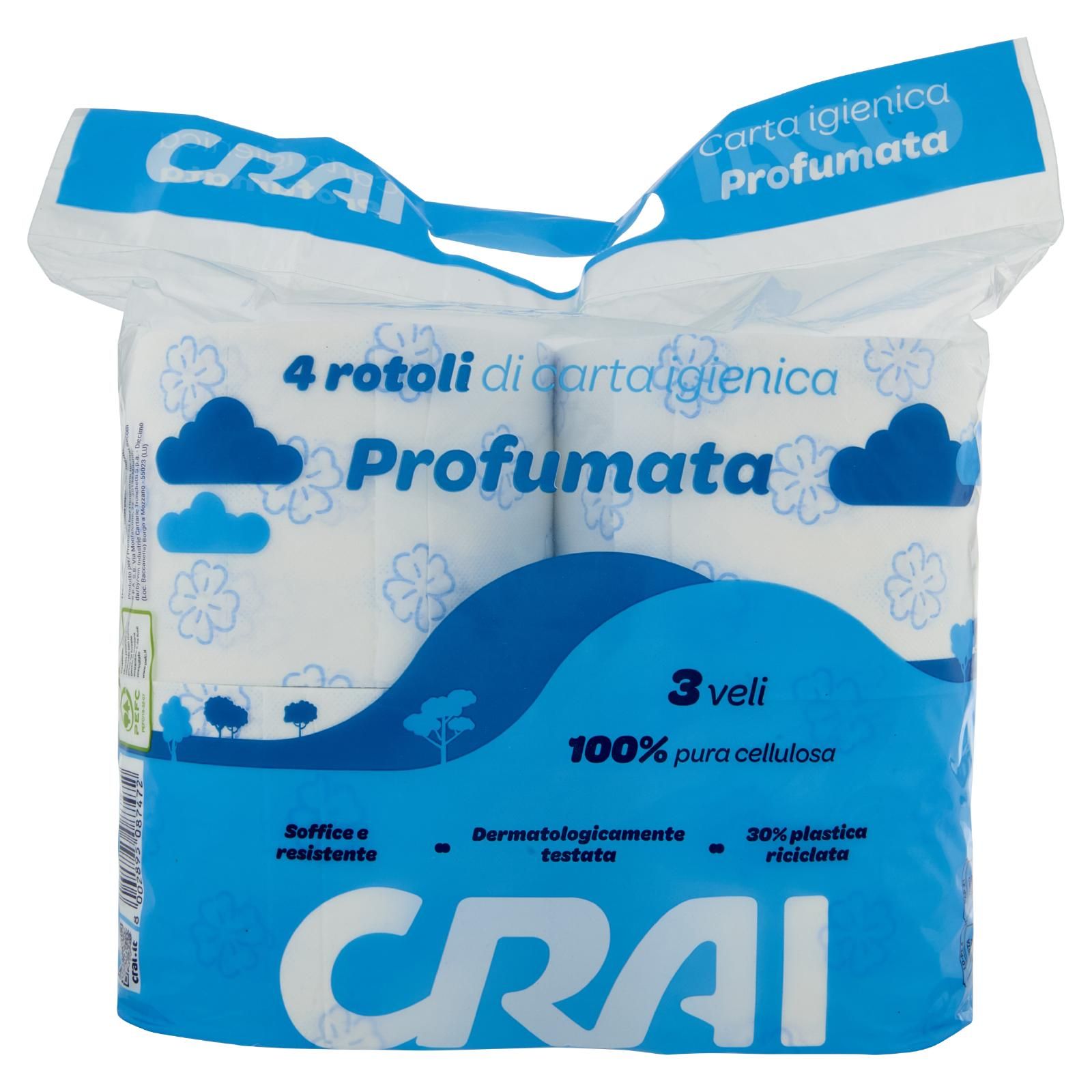 Crai carta igienica Profumata 3 veli 4 pz