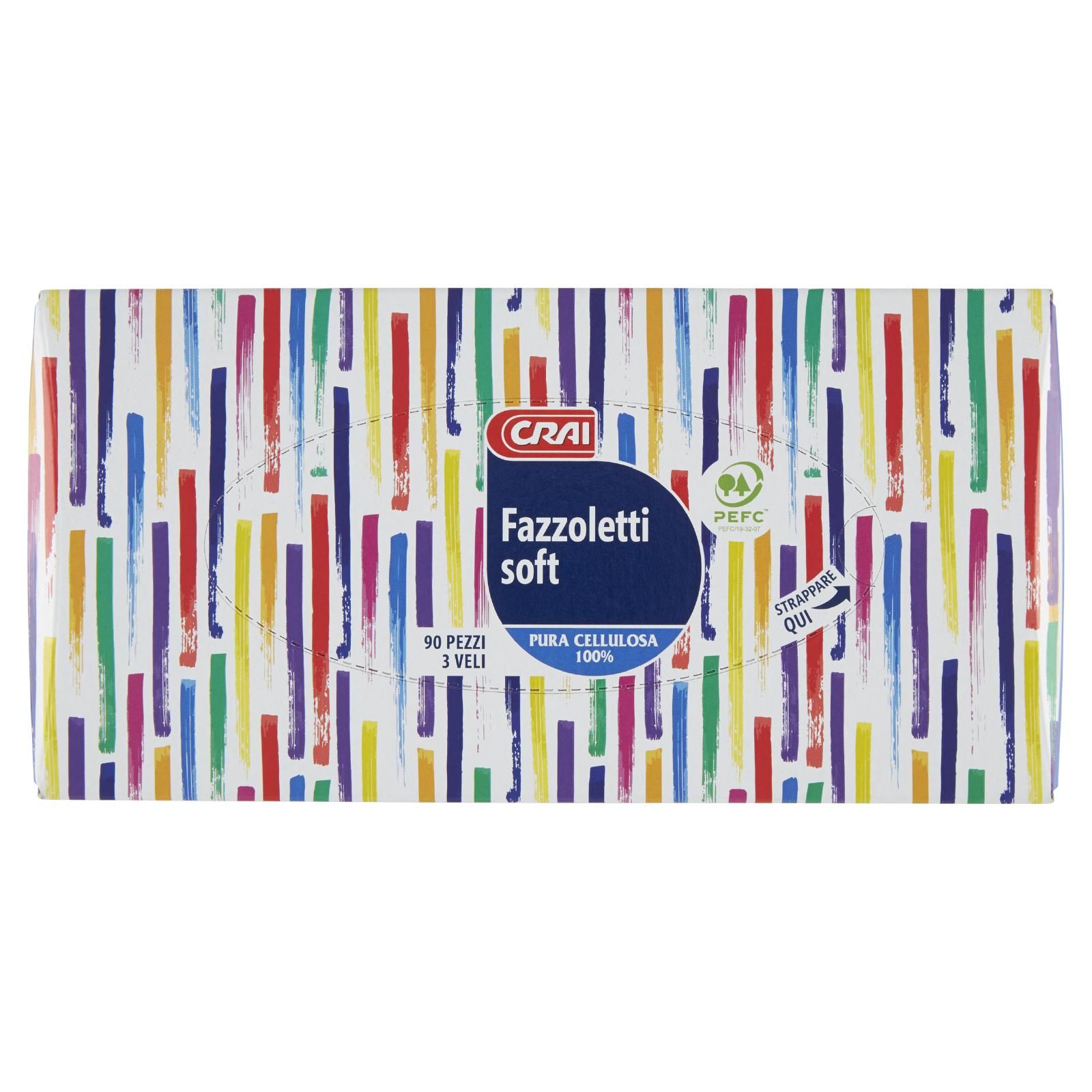 Crai Fazzoletti soft 3 Veli 90 pz