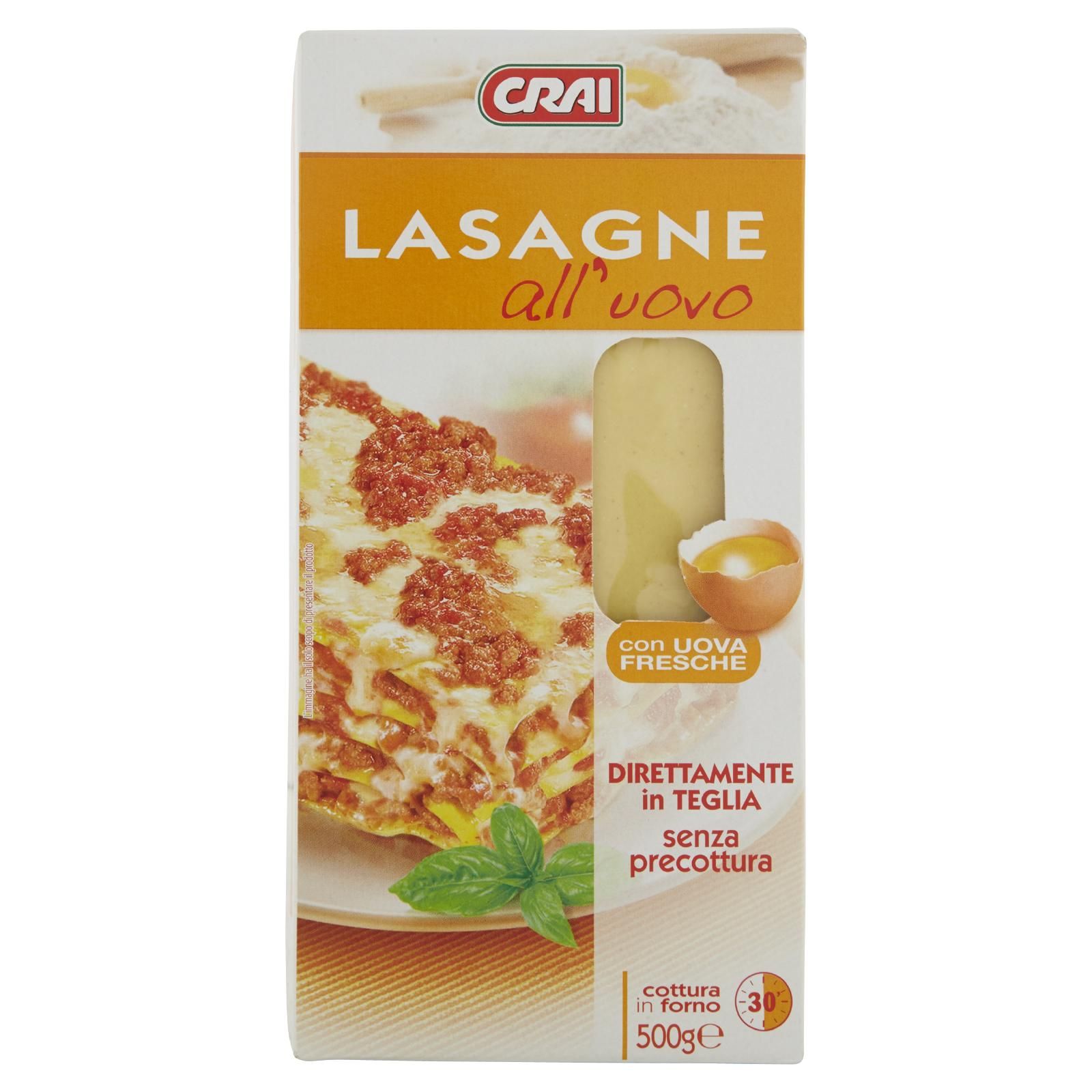 Crai Lasagne all'uovo 500 g