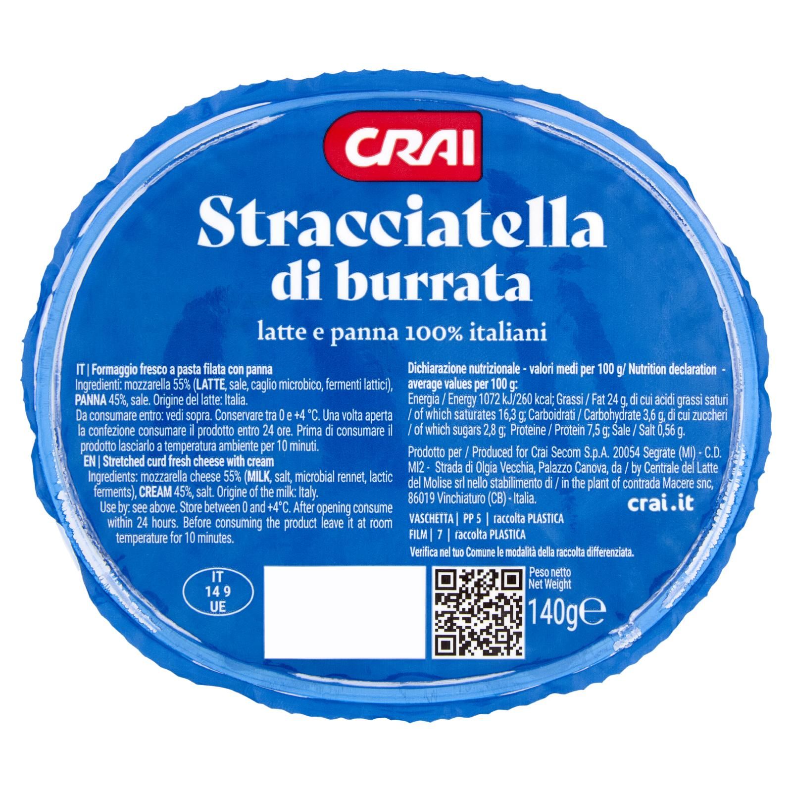 Crai Stracciatella di burrata 140 g
