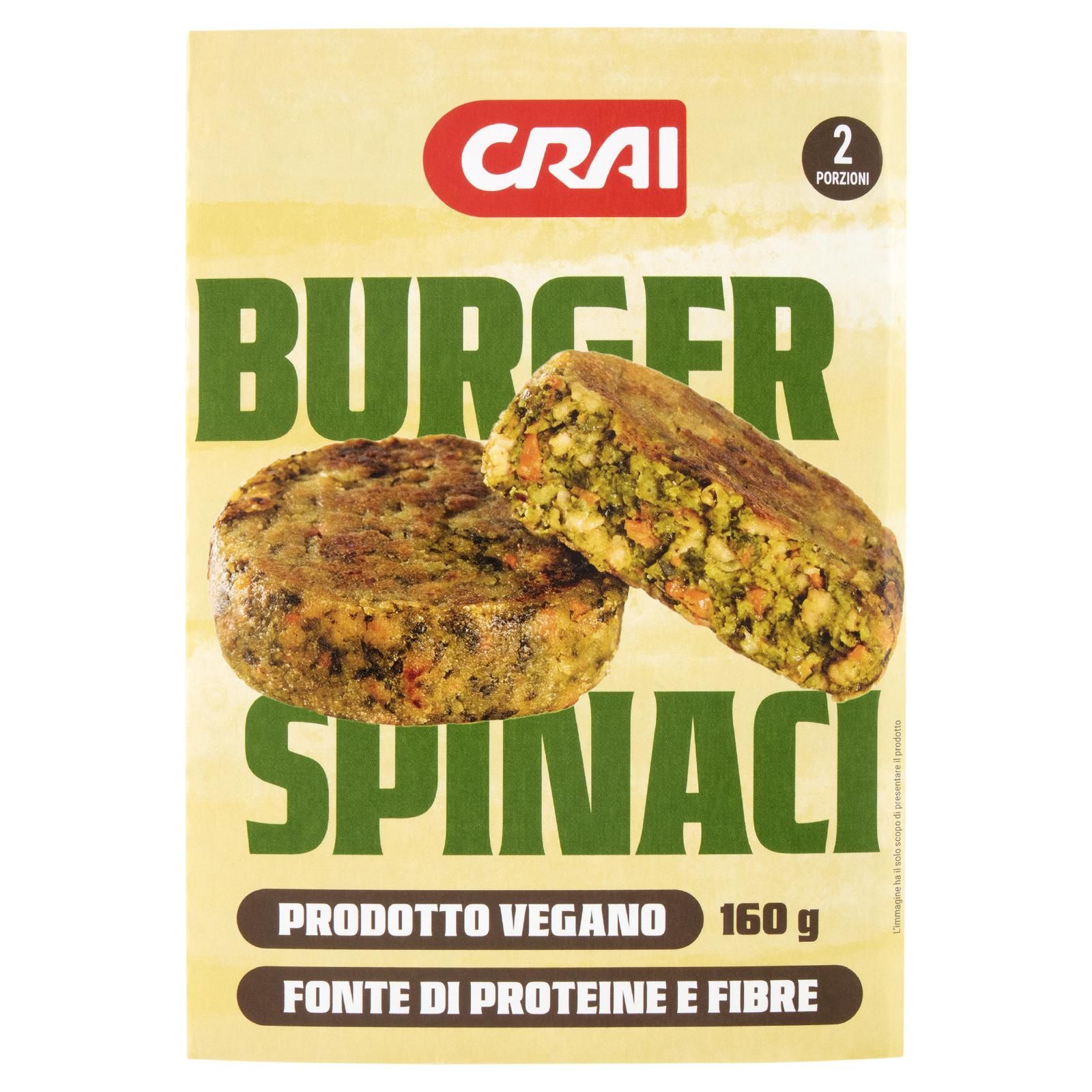 Crai Burger Spinaci 2 x 80 g