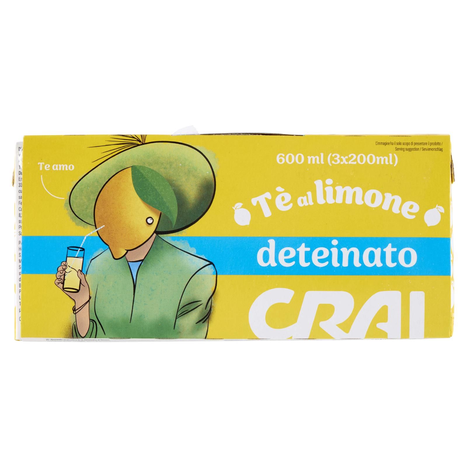 Crai Tè al limone deteinato 3 x 200 ml