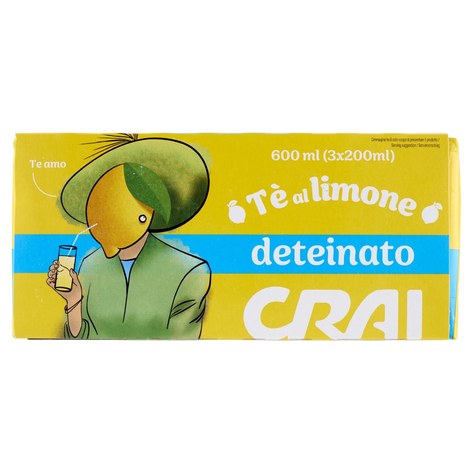 Crai Tè al limone deteinato 3 x 200 ml