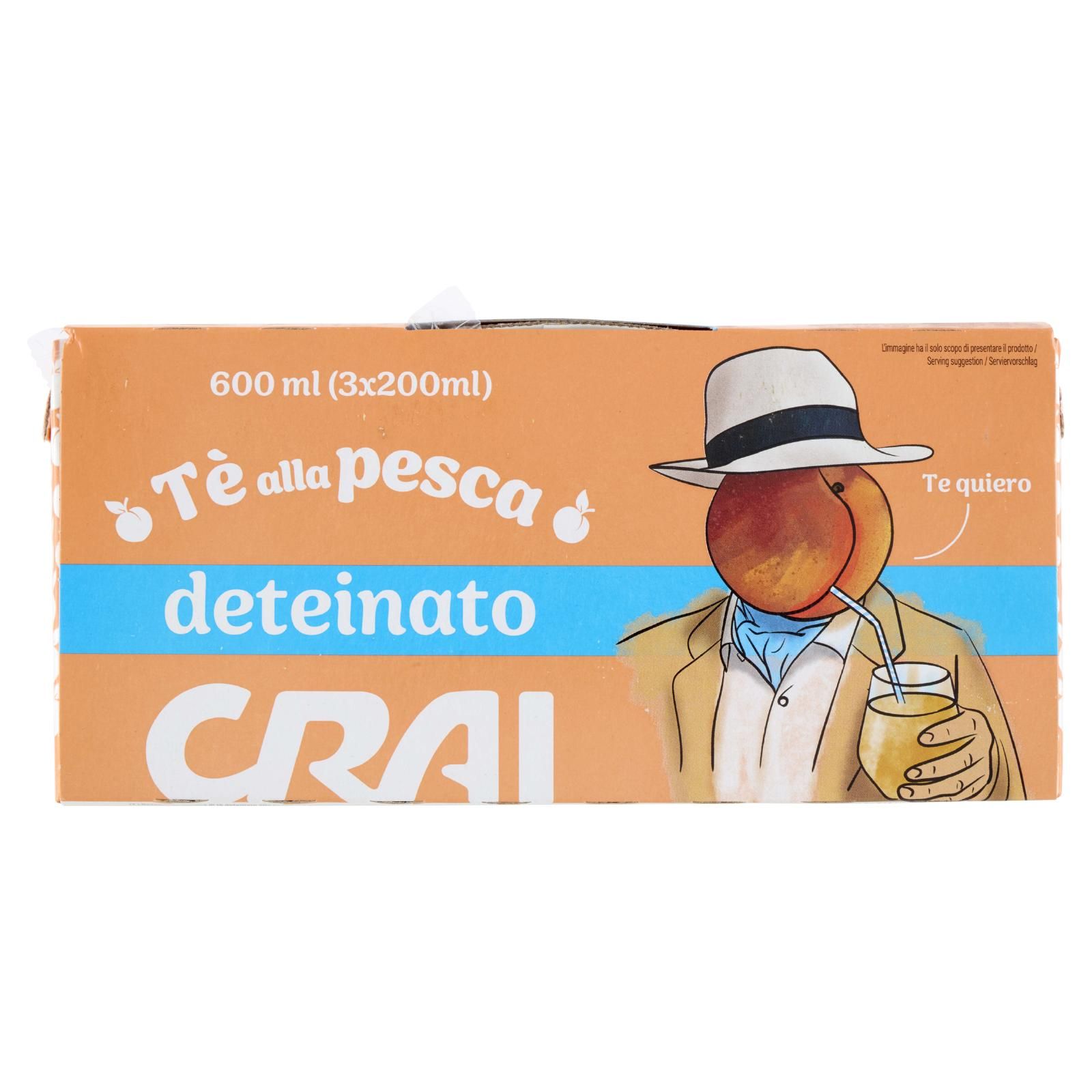 Crai Tè alla pesca deteinato 3 x 200 ml