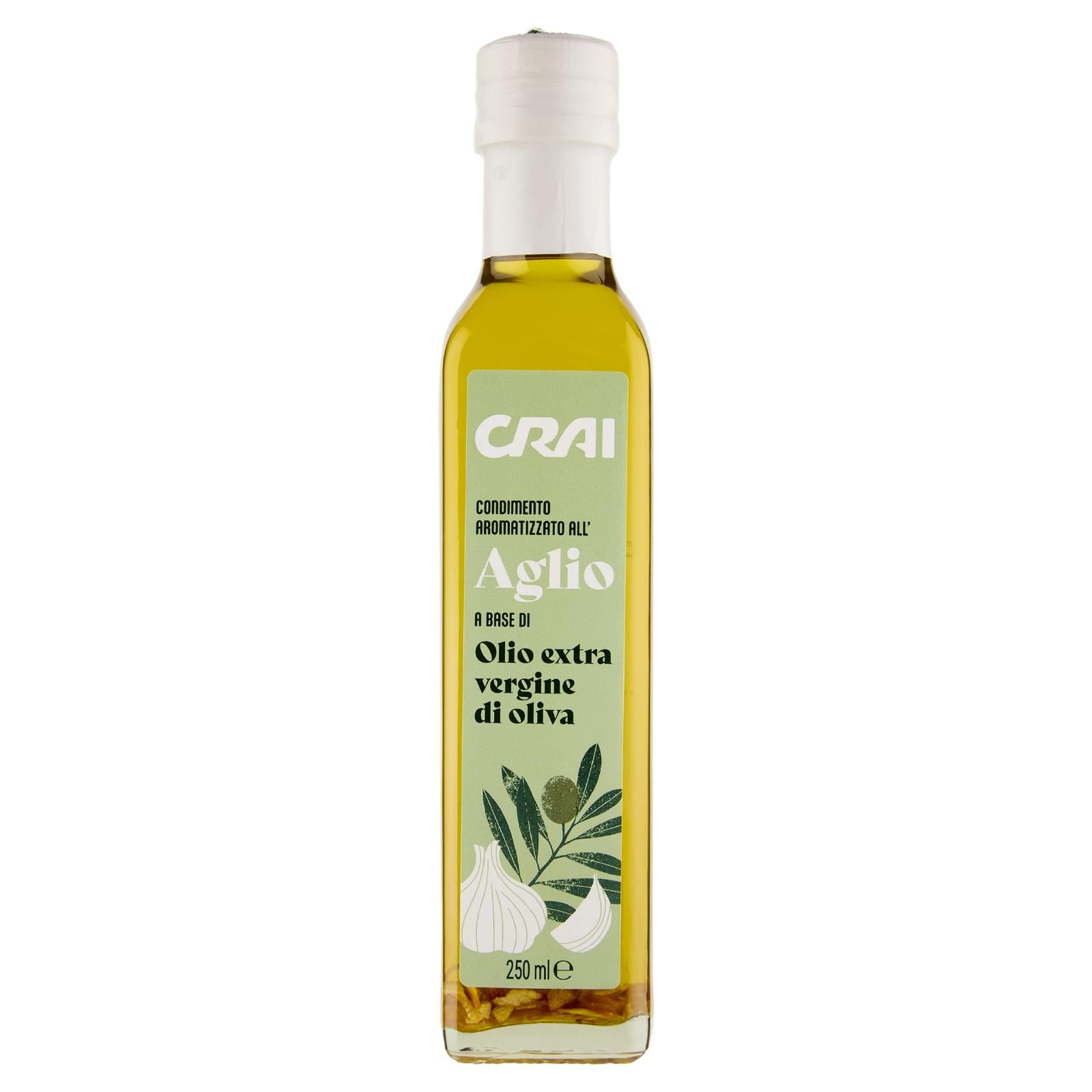 Crai Condimento Aromatizzato all'Aglio a Base di Olio extra vergine di oliva 250 ml