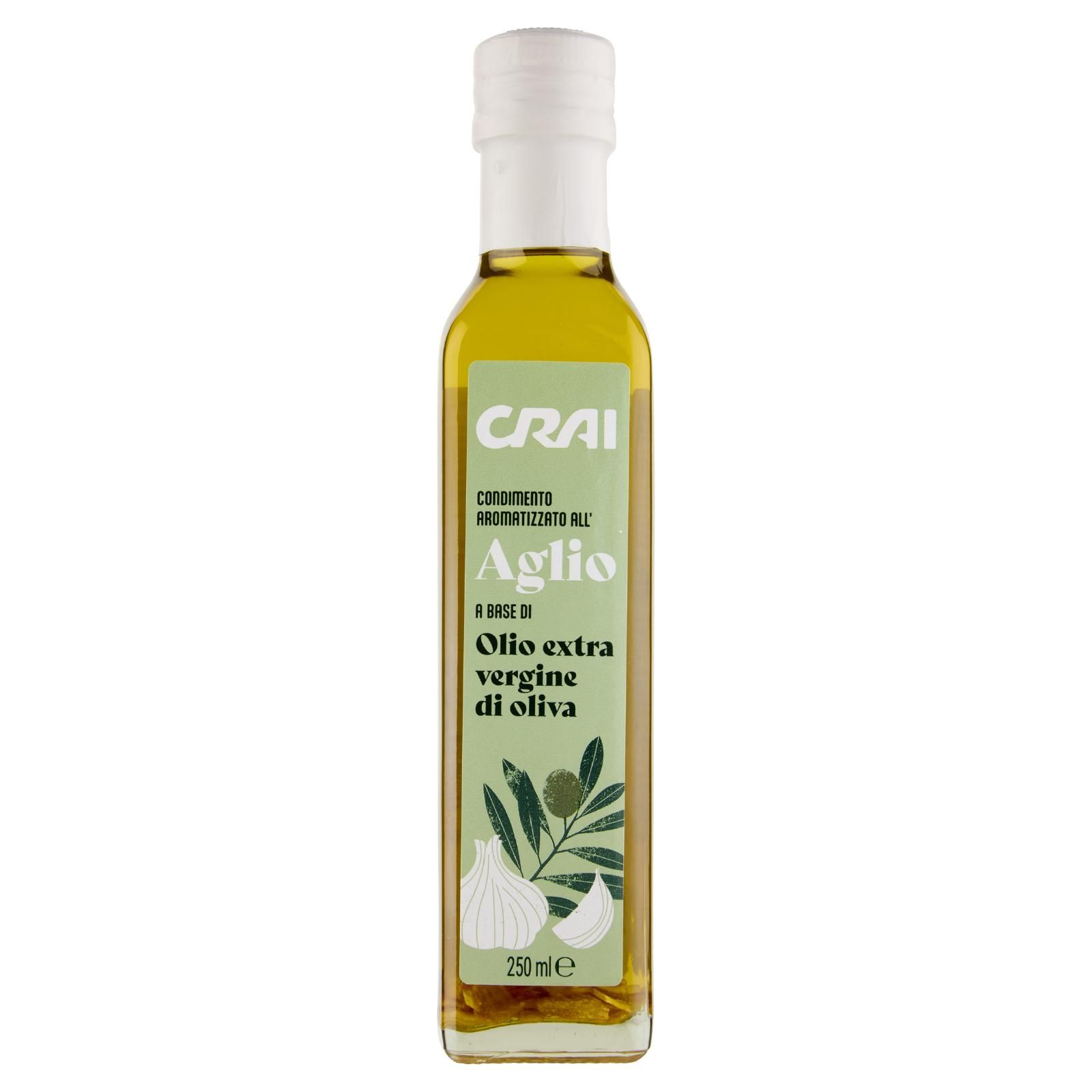 Crai Condimento Aromatizzato all'Aglio a Base di Olio extra vergine di oliva 250 ml