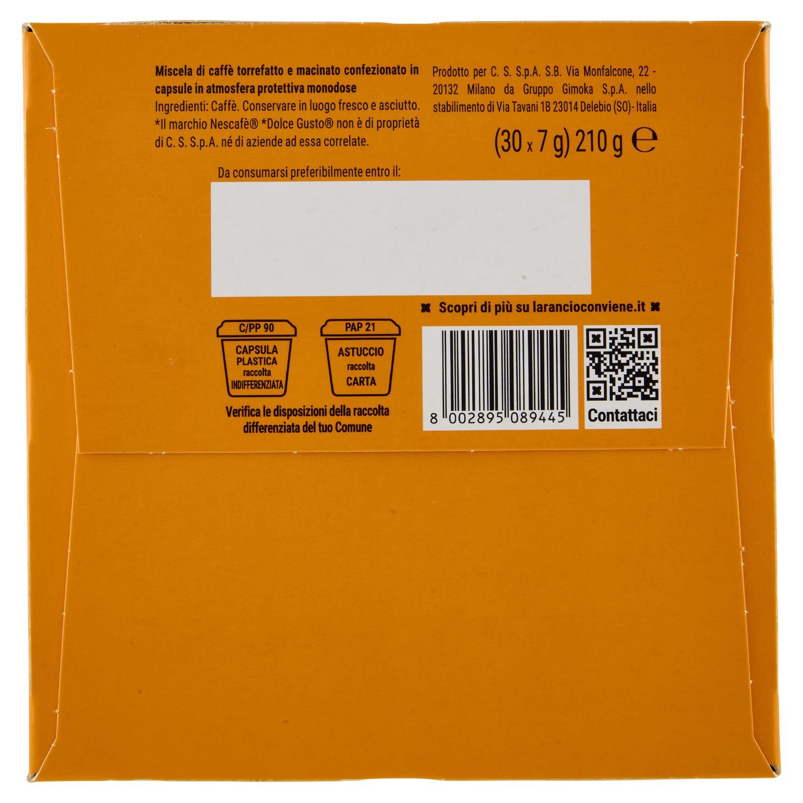 Larancio 30 Capsule Compatibili Nescafè* Dolce Gusto* 210 g