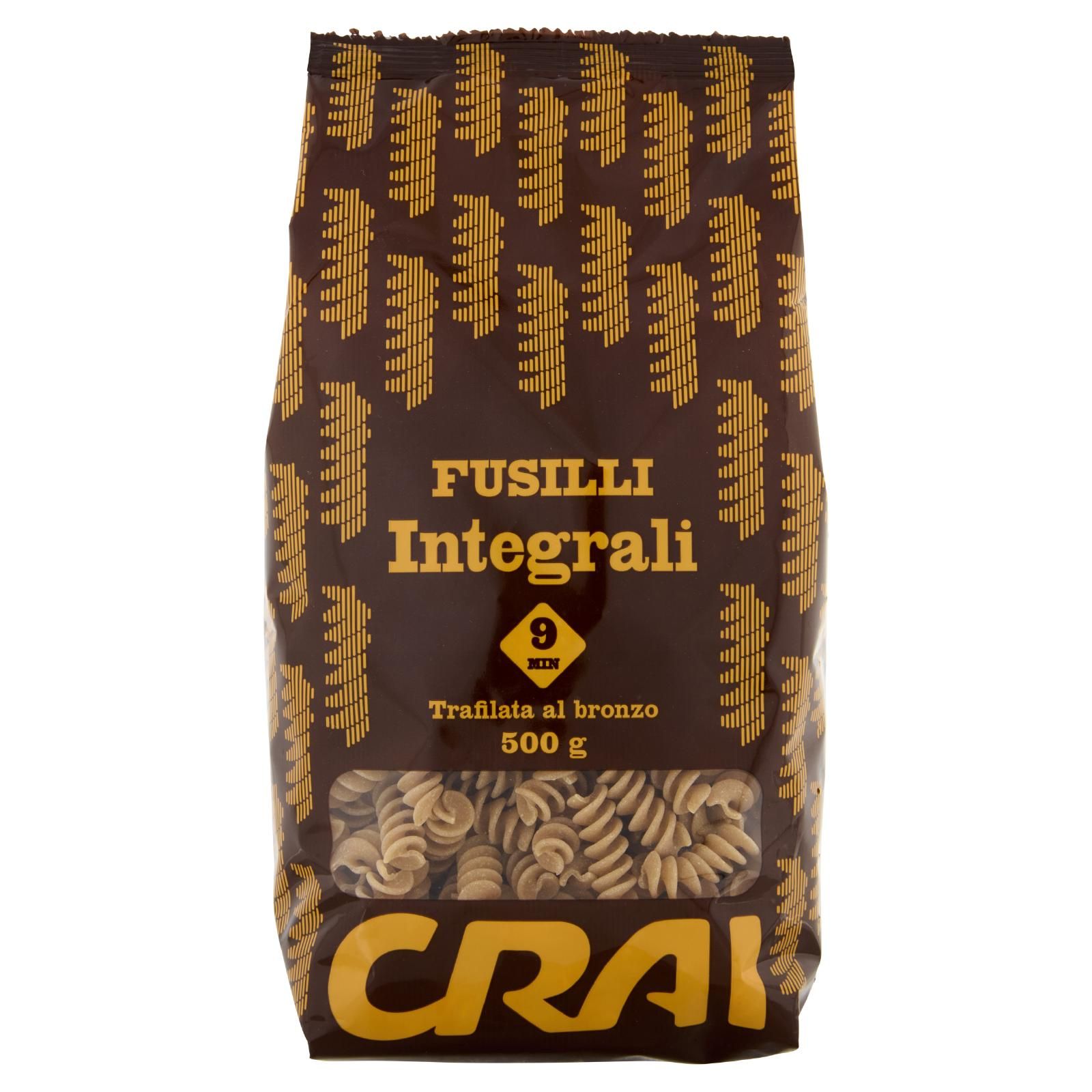 Crai Fusilli Integrali Trafilata al Bronzo 500 g