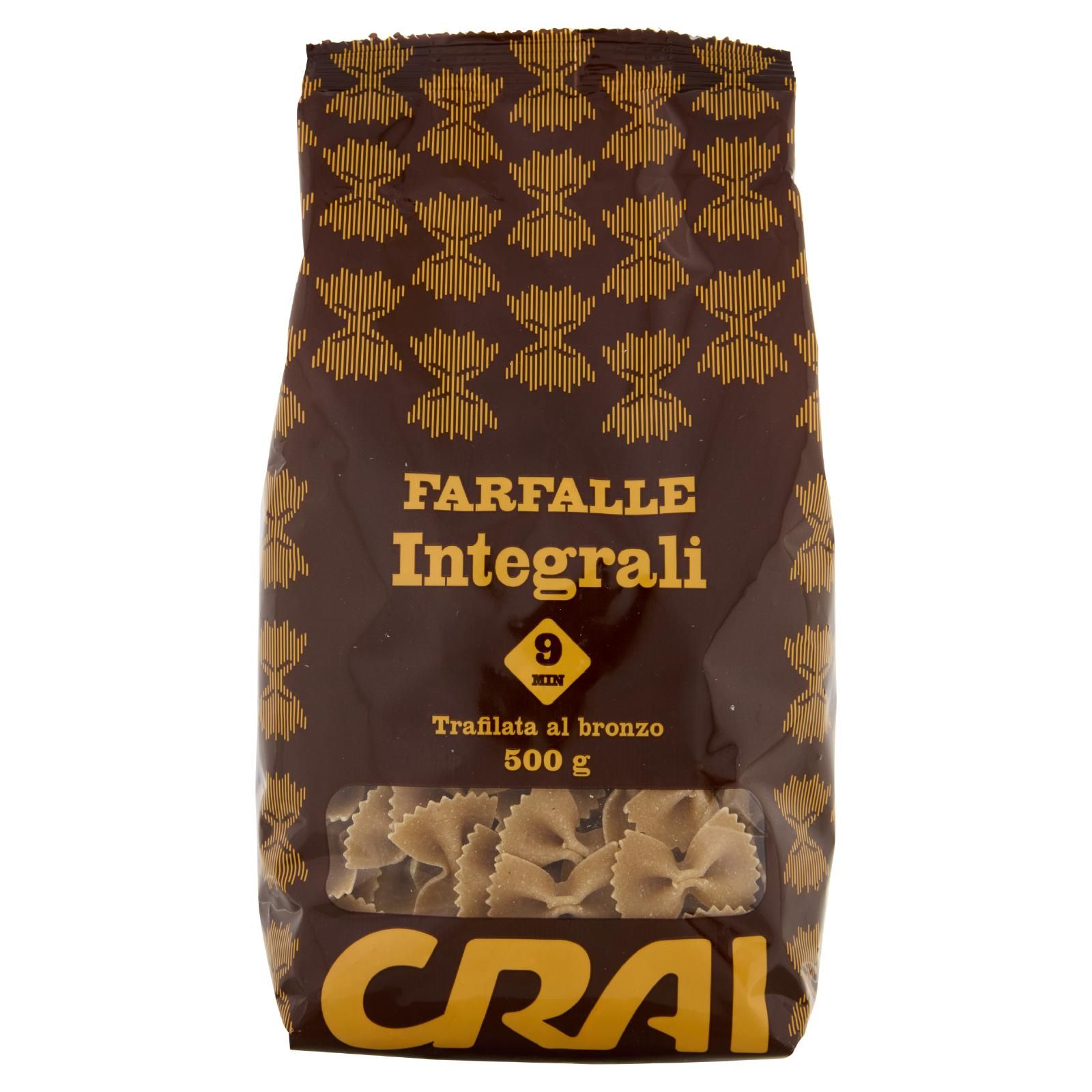 Crai Farfalle Integrali Trafilata al bronzo 500 g