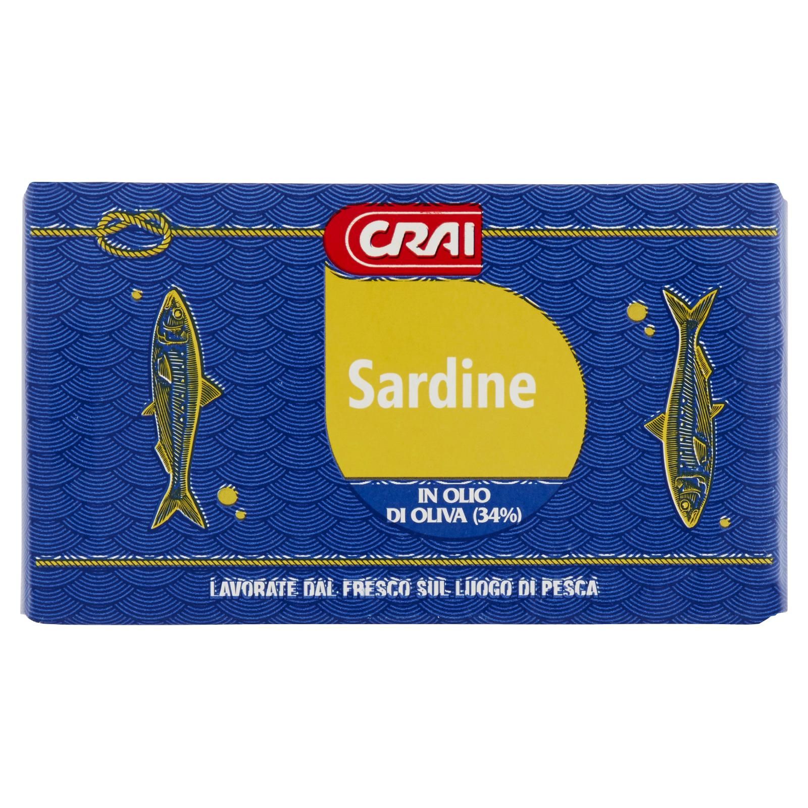 Crai Sardine In Olio Di Oliva (34%) 125 g