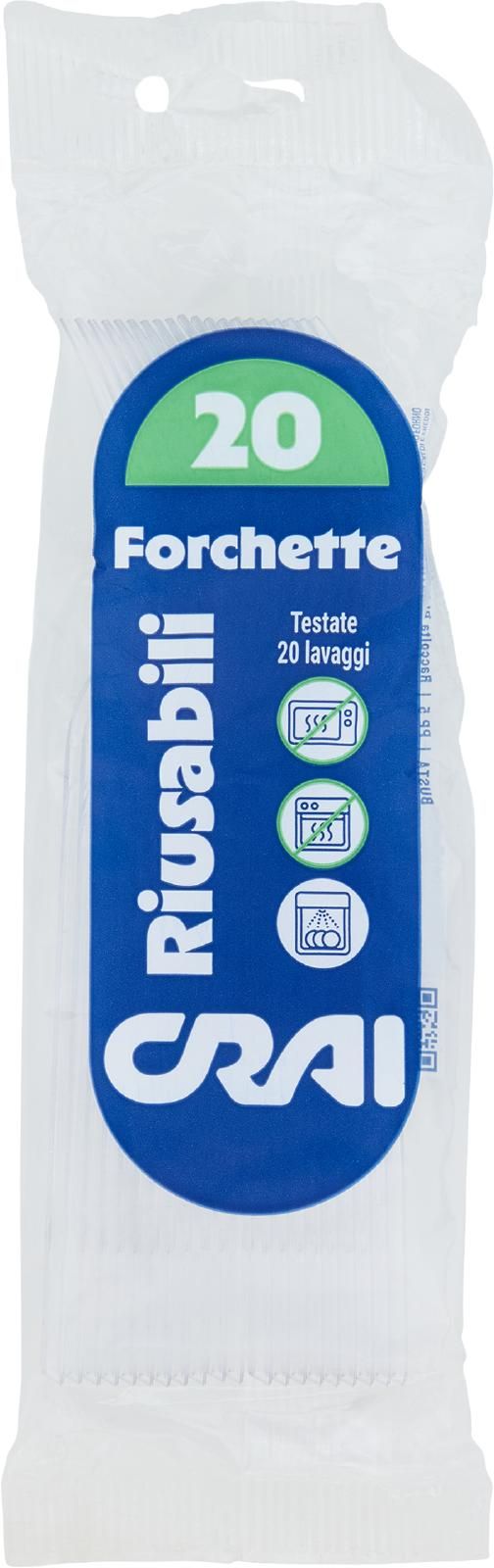 Crai Forchette Riusabili 20 pz