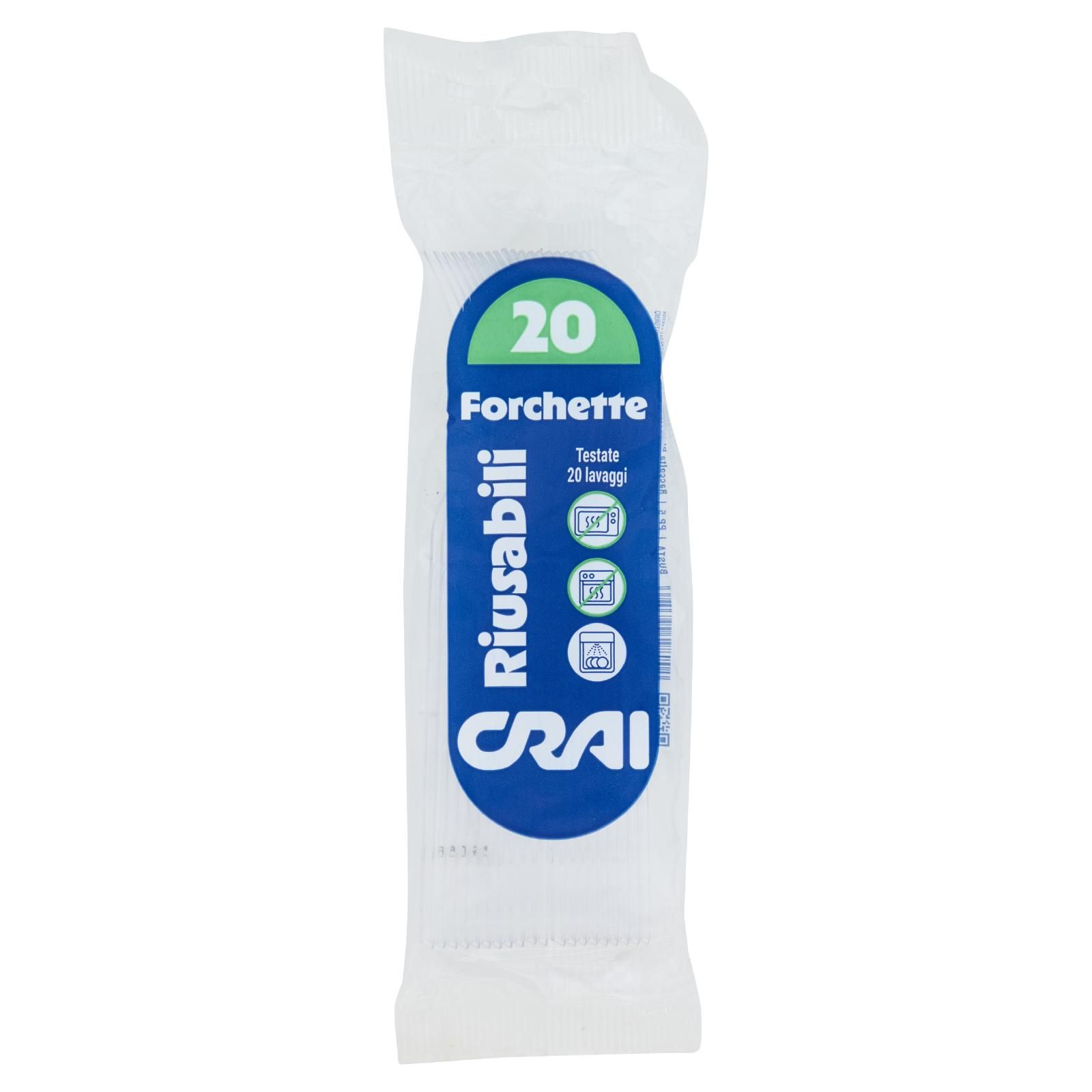 Crai Forchette Riusabili 20 pz