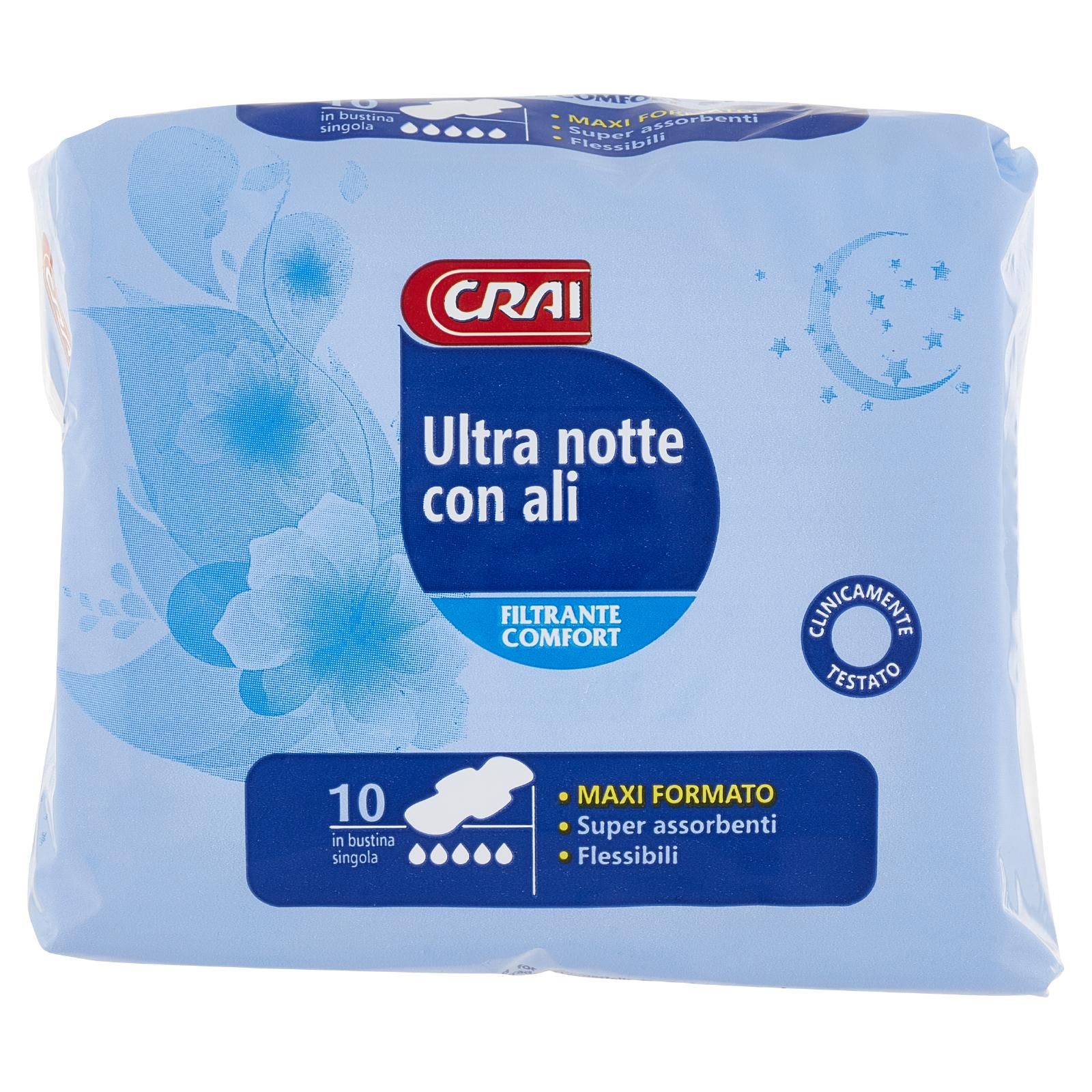 Crai Ultra notte con ali 10 pz