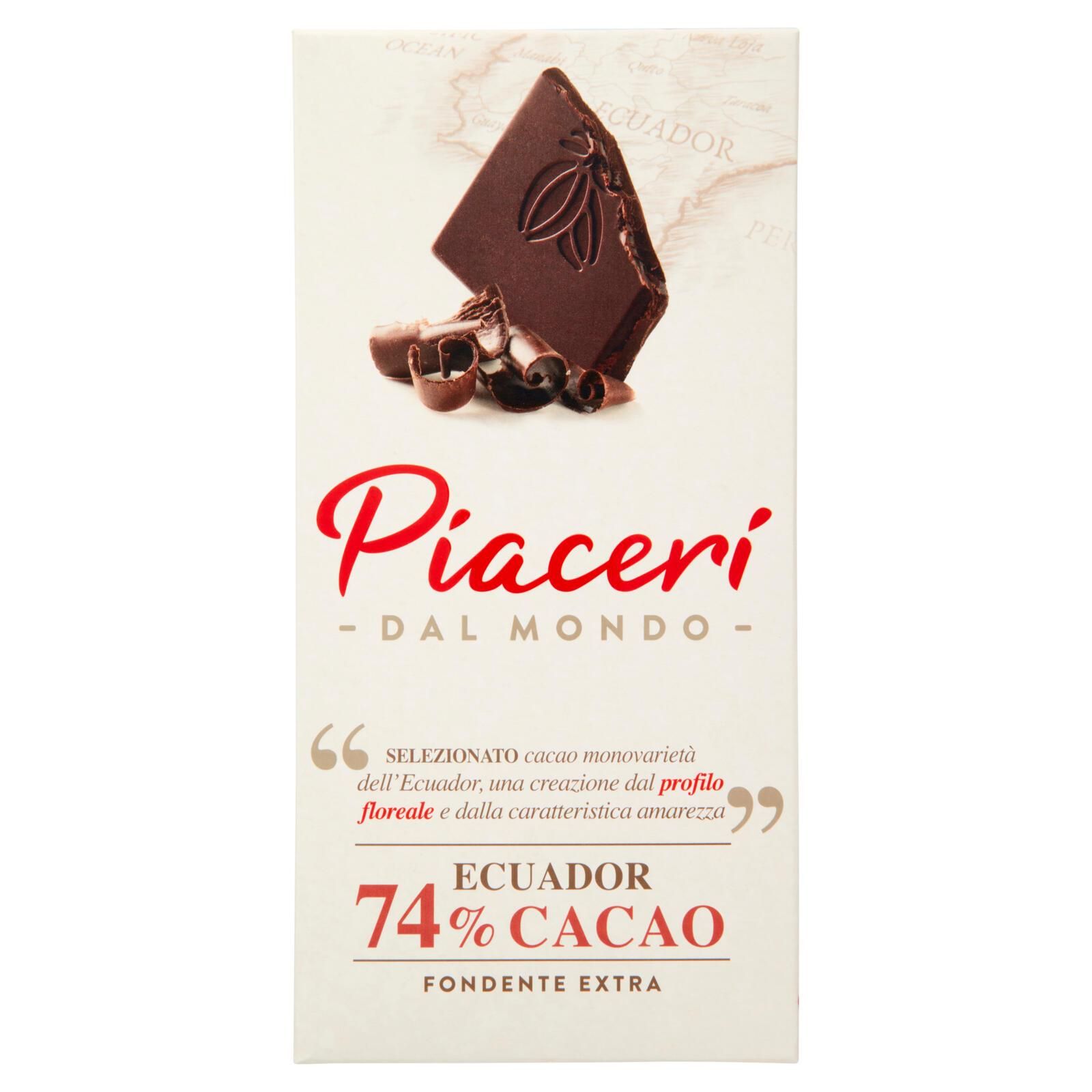 Piaceri dal Mondo Ecuador 74% Cacao Fondente Extra 100 g