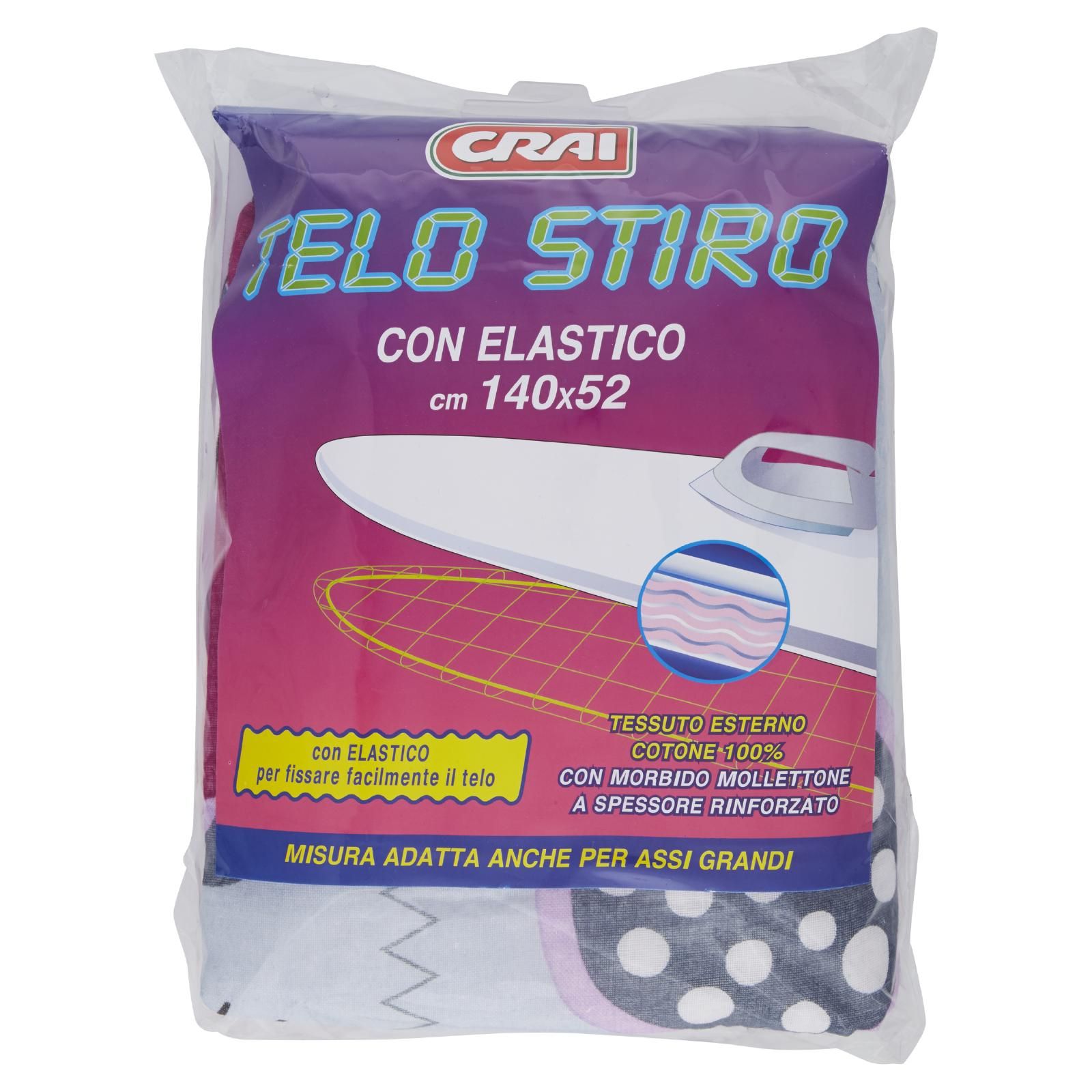 Crai Telo Stiro con Elastico cm 140x52