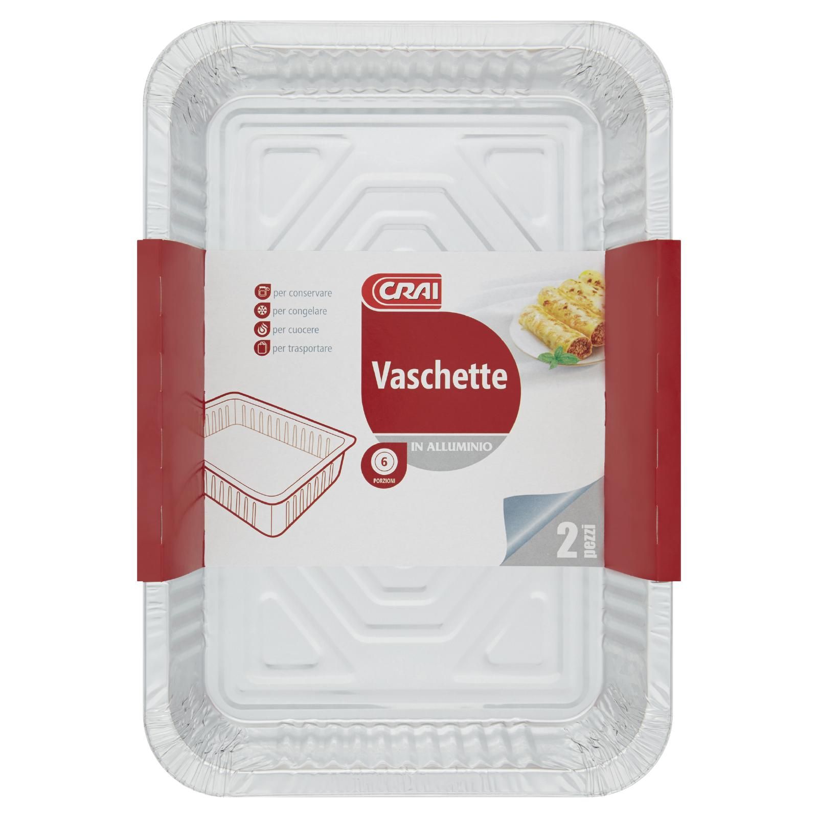 Crai Vaschette In Alluminio 6 Porzioni 2 pz