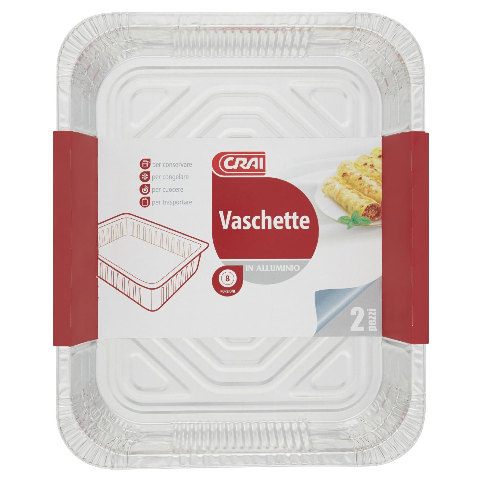 Crai Vaschette In Alluminio 8 Porzioni 2 pz