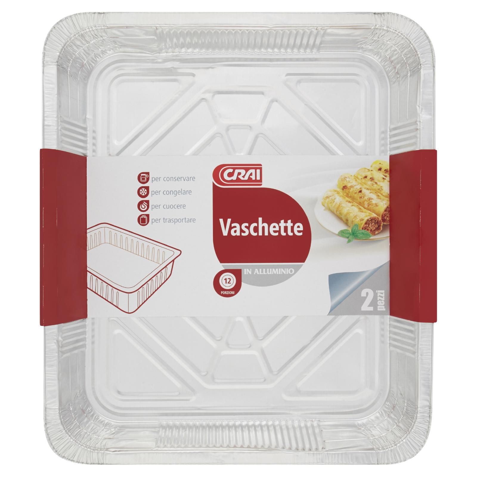 Crai Vaschette In Alluminio 12 Porzioni 2 pz