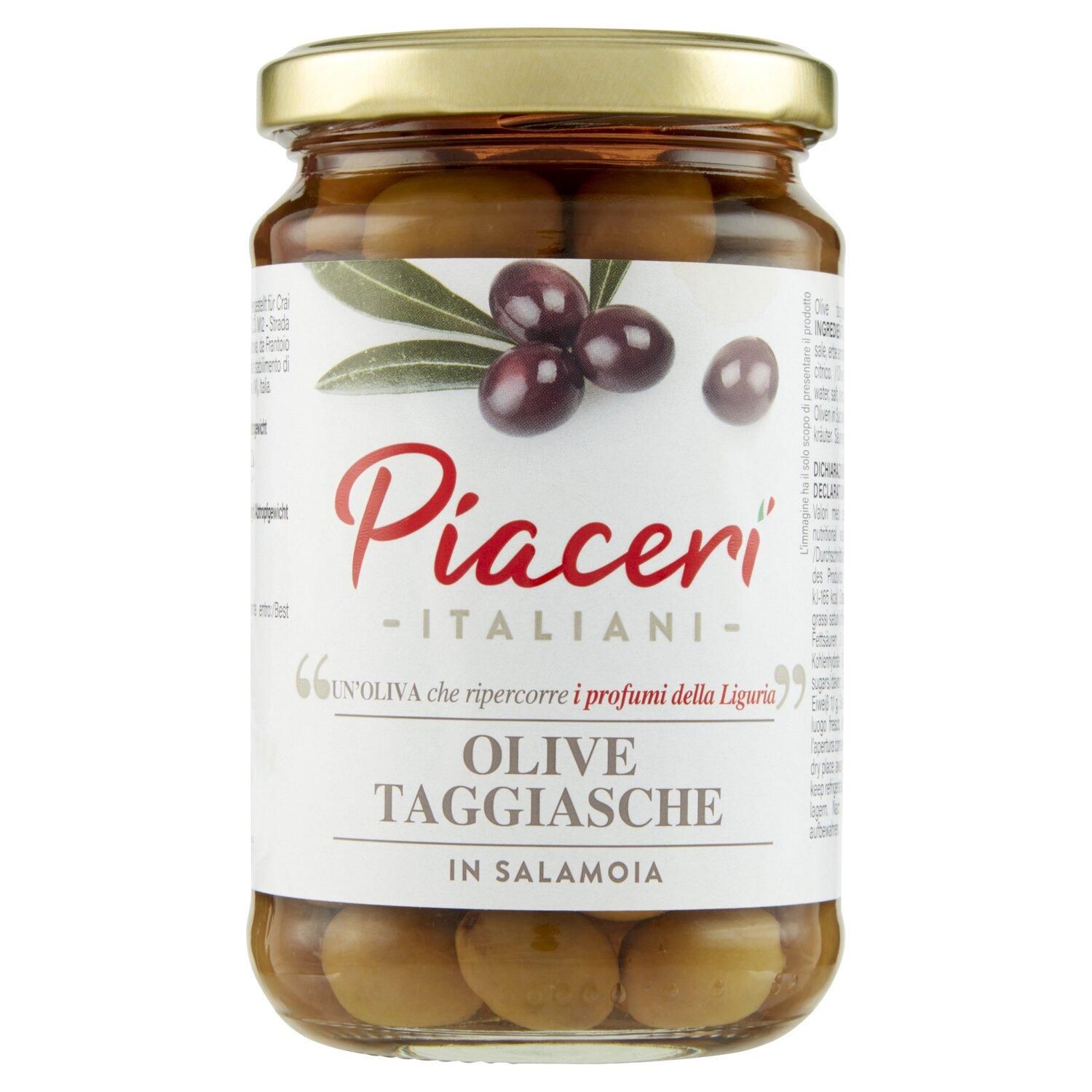 OLIVE TAGGIASCHE PIACERI ITALIANI GRAMMI 290
