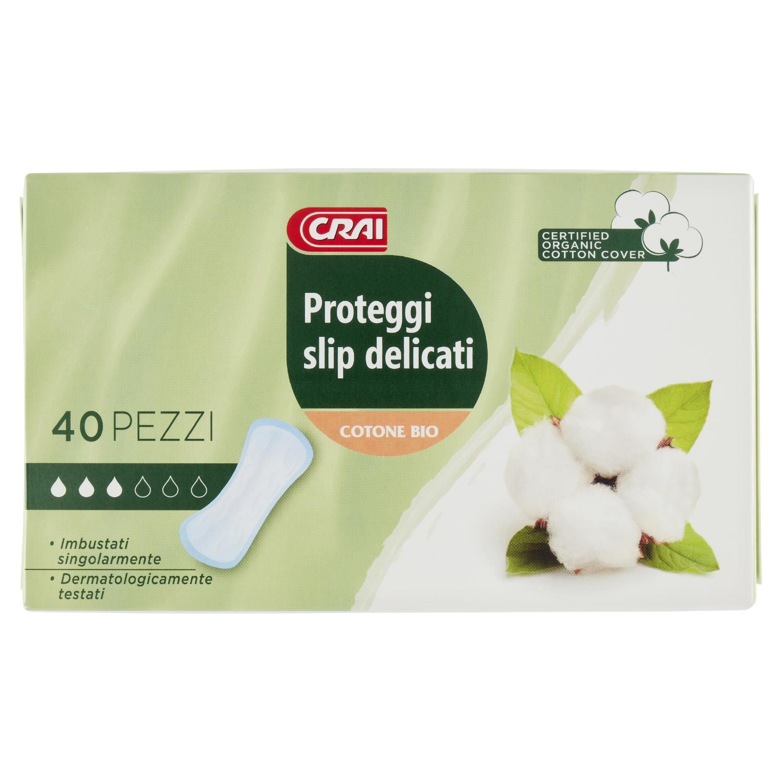 Crai Proteggi slip delicati Cotone Bio 40 pz