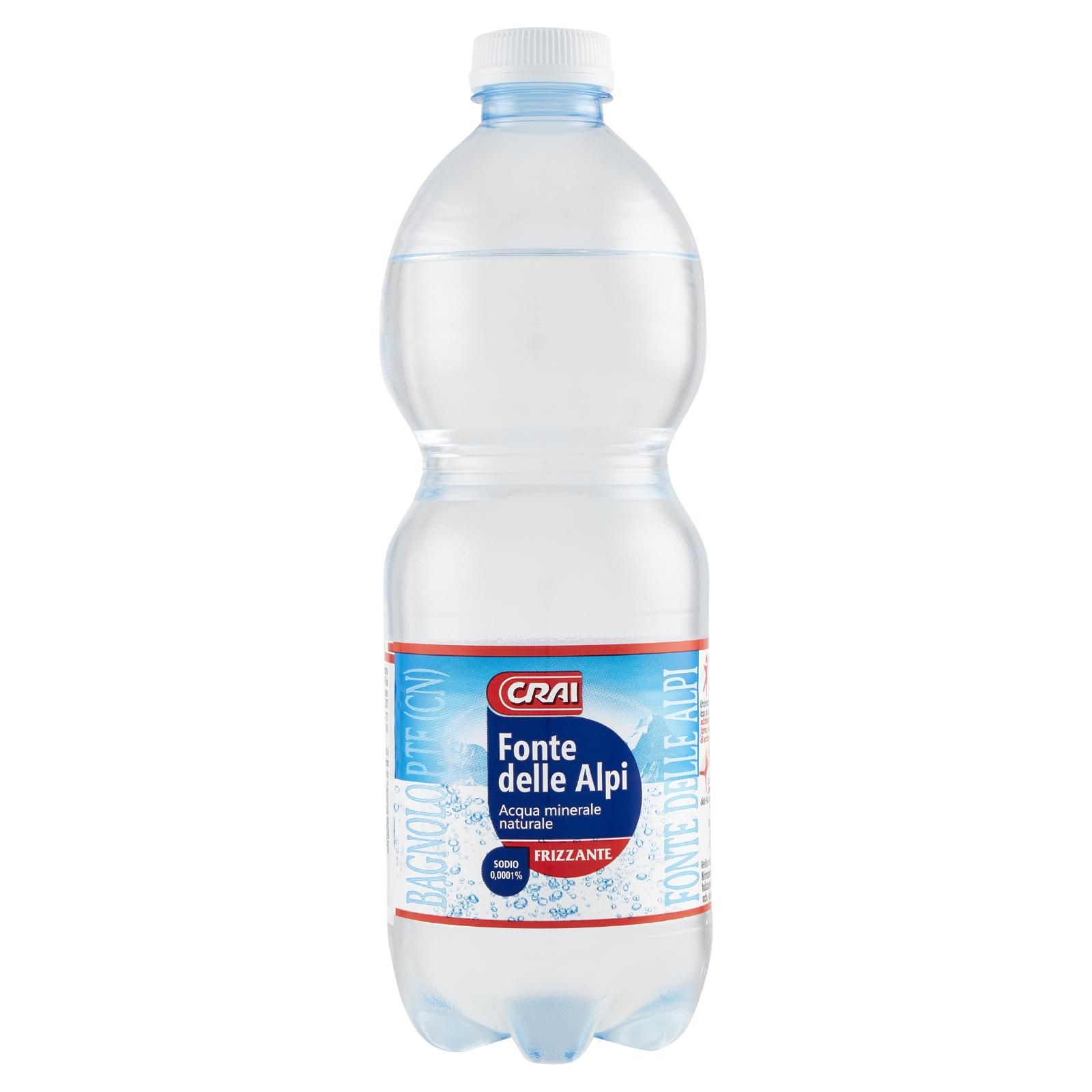 Crai Fonte delle Alpi Acqua minerale naturale Frizzante 500 ml