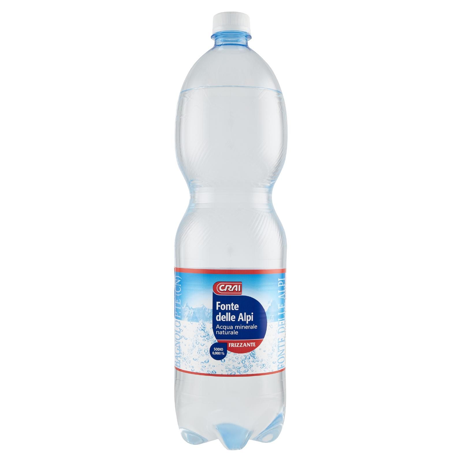 Crai Fonte delle Alpi Acqua minerale naturale Frizzante 1,5 L