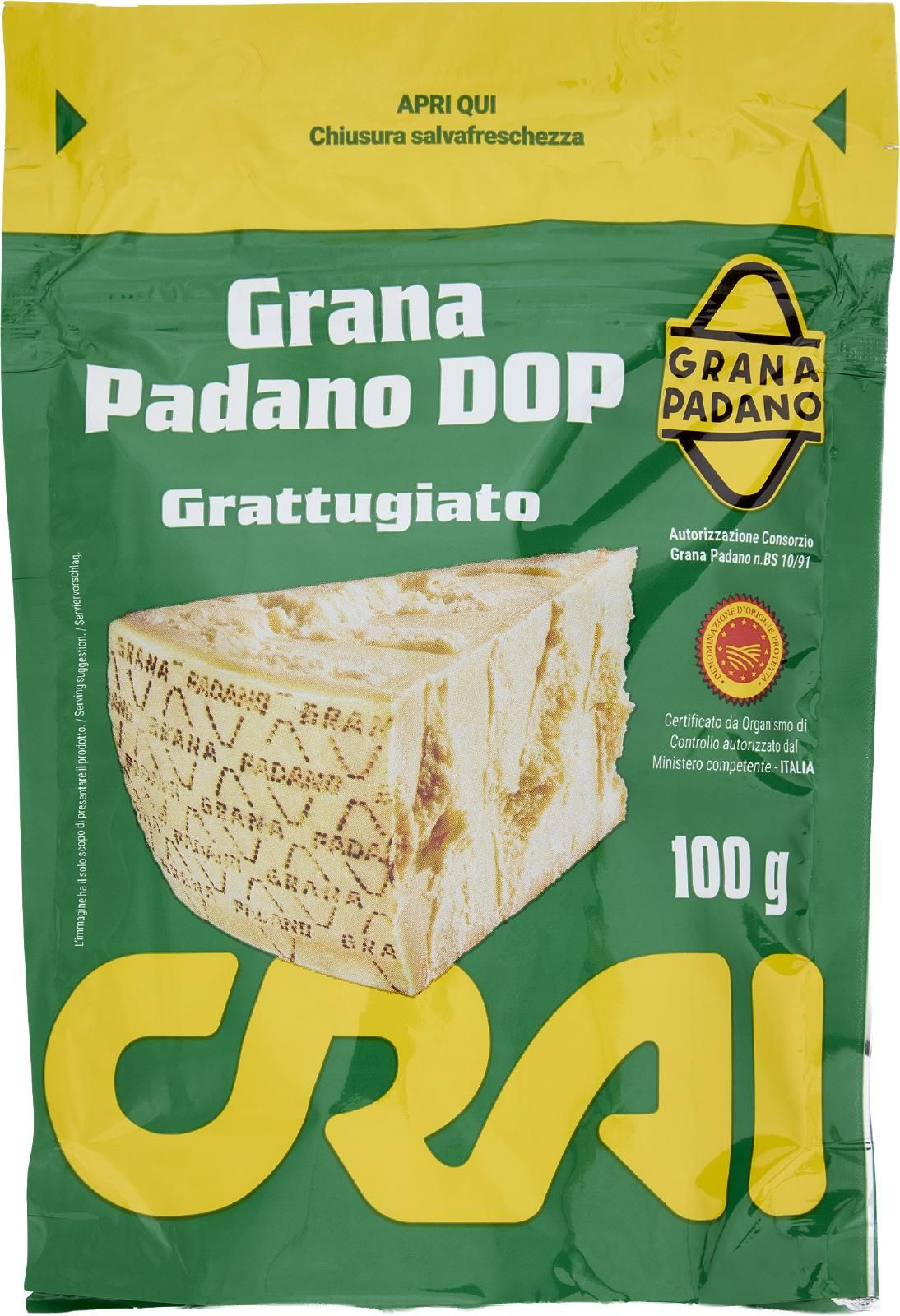Crai Grana Padano DOP Grattugiato 100 g