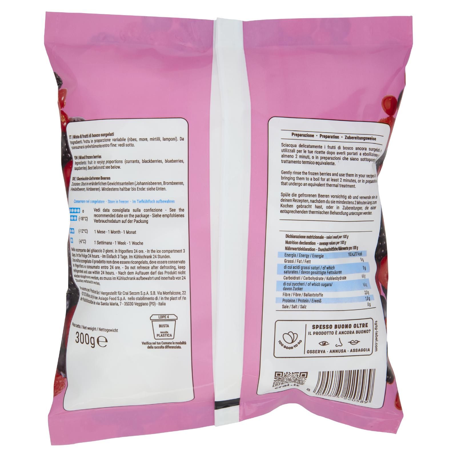 Crai Frutti di Bosco Surgelati 300 g