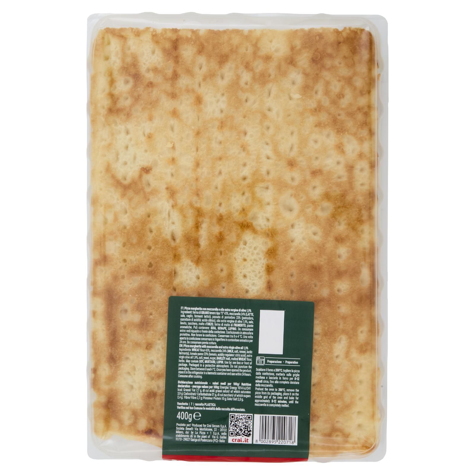 Crai Pizza Margherita 400 g