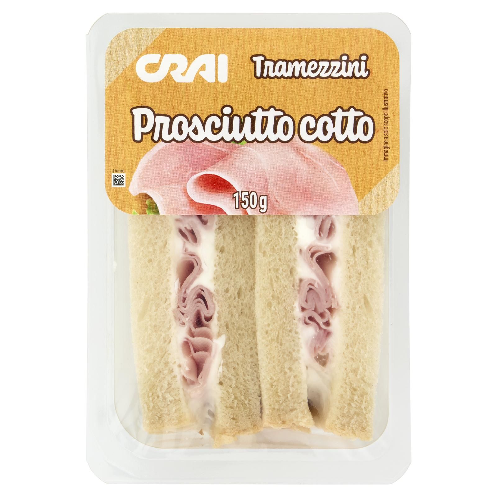 Crai Tramezzini Prosciutto cotto 150 g