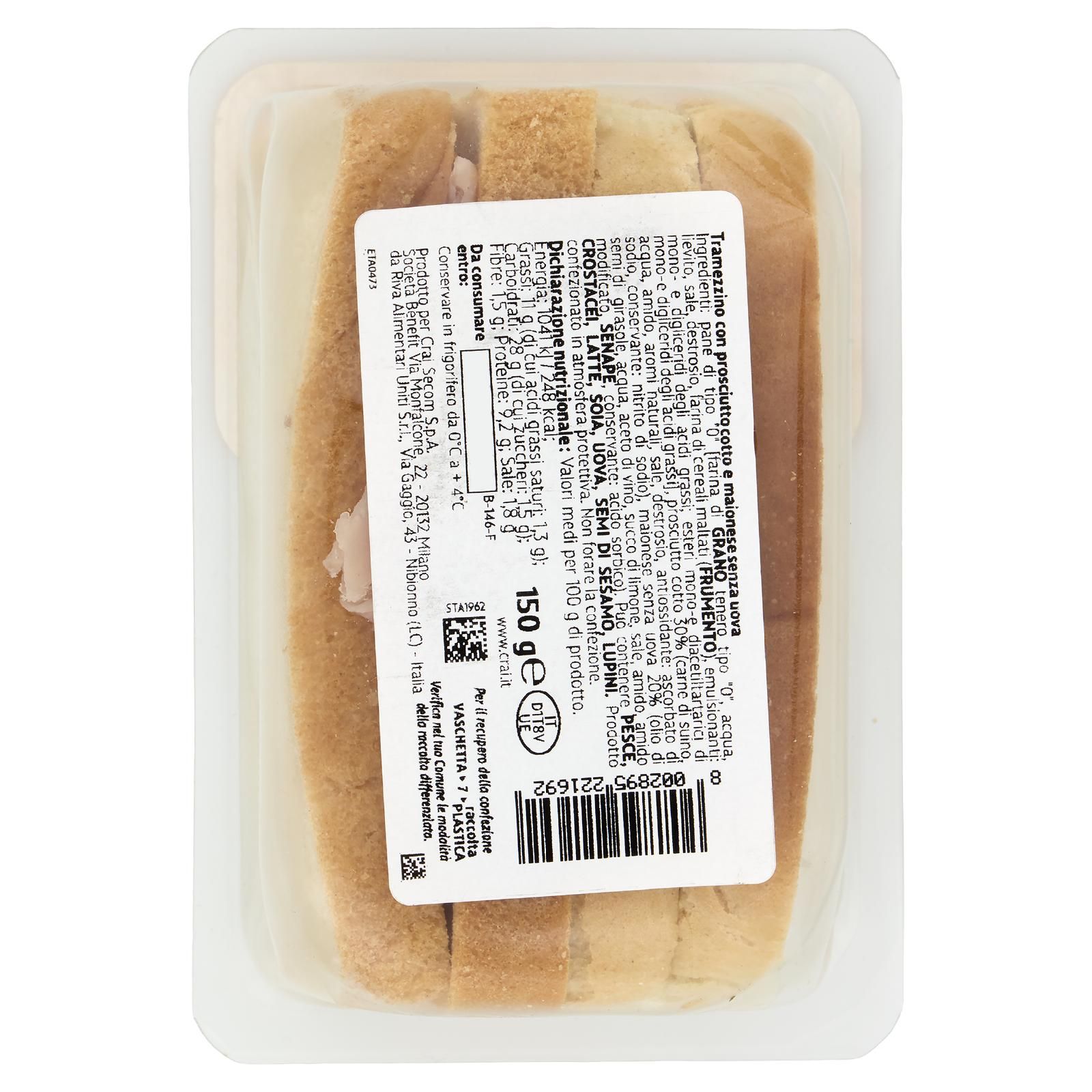 Crai Tramezzini Prosciutto cotto 150 g
