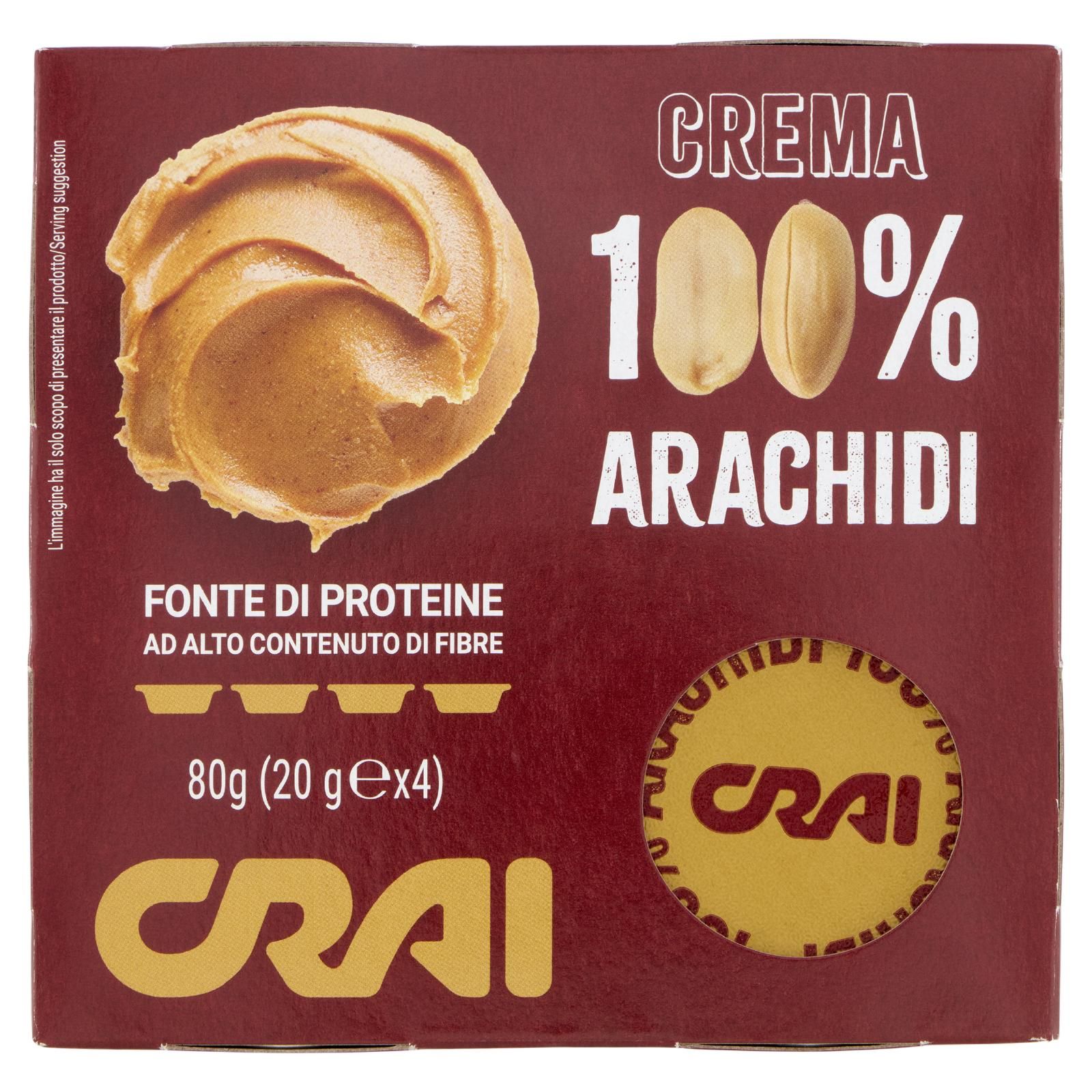 Crai Crema 100% Arachidi 4 x 20 g
